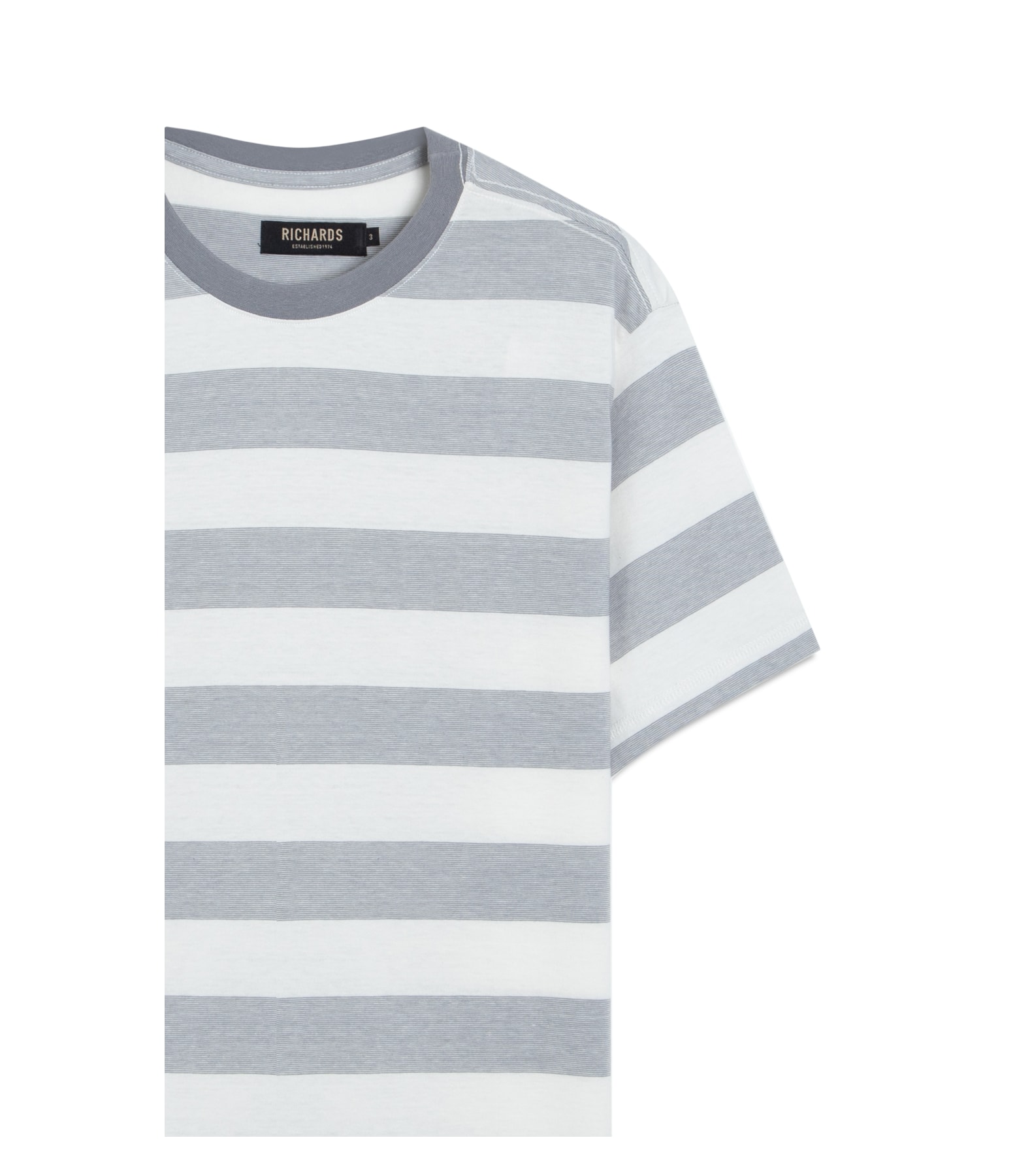 T-Shirt Mm Listrada Audi Cinza Claro