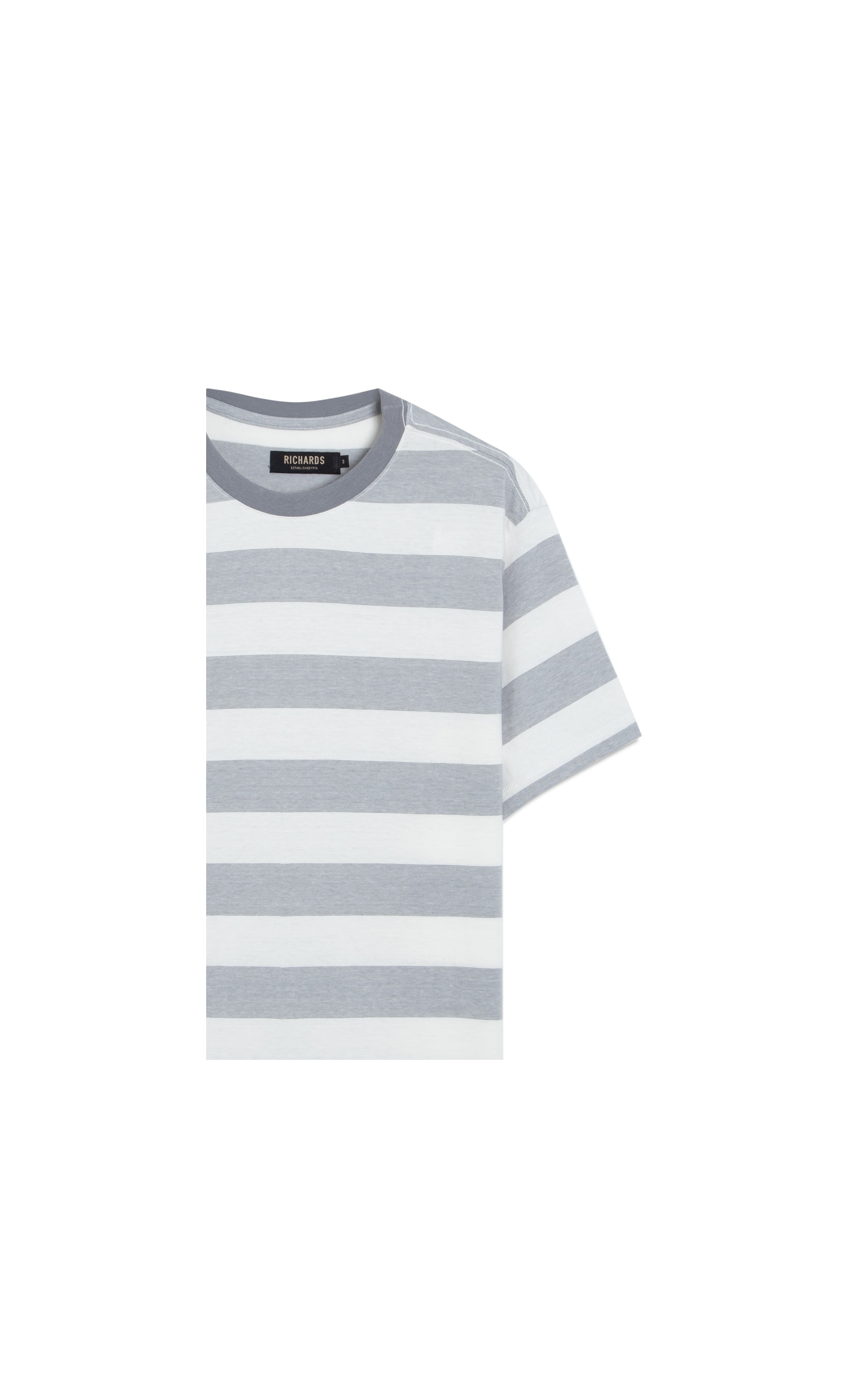 T-Shirt Mm Listrada Audi Cinza Claro