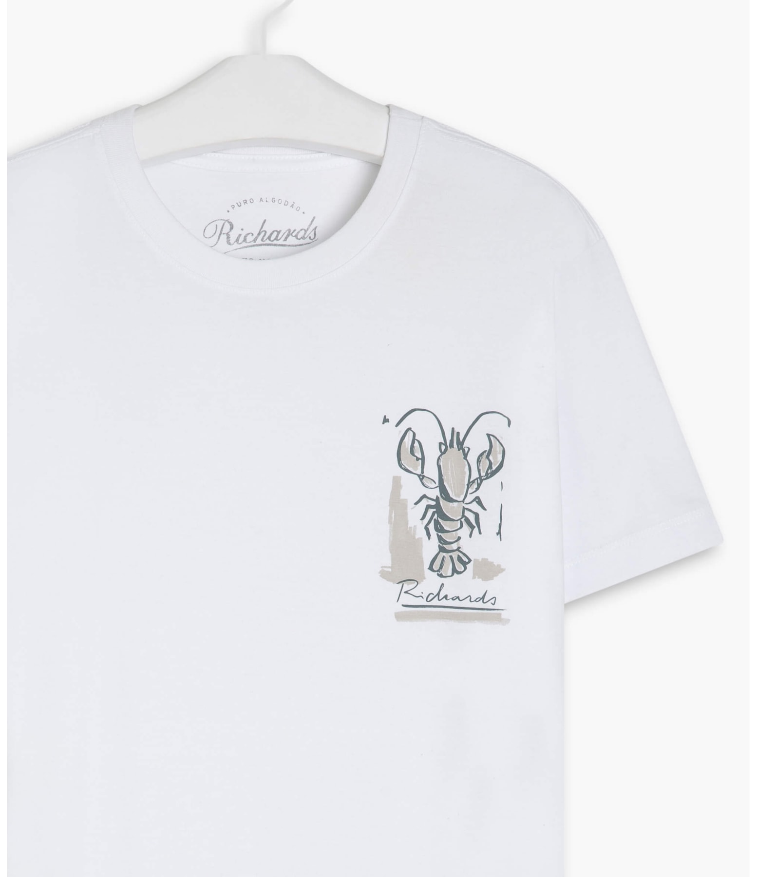T-Shirt Mm Lobster Peito Branco
