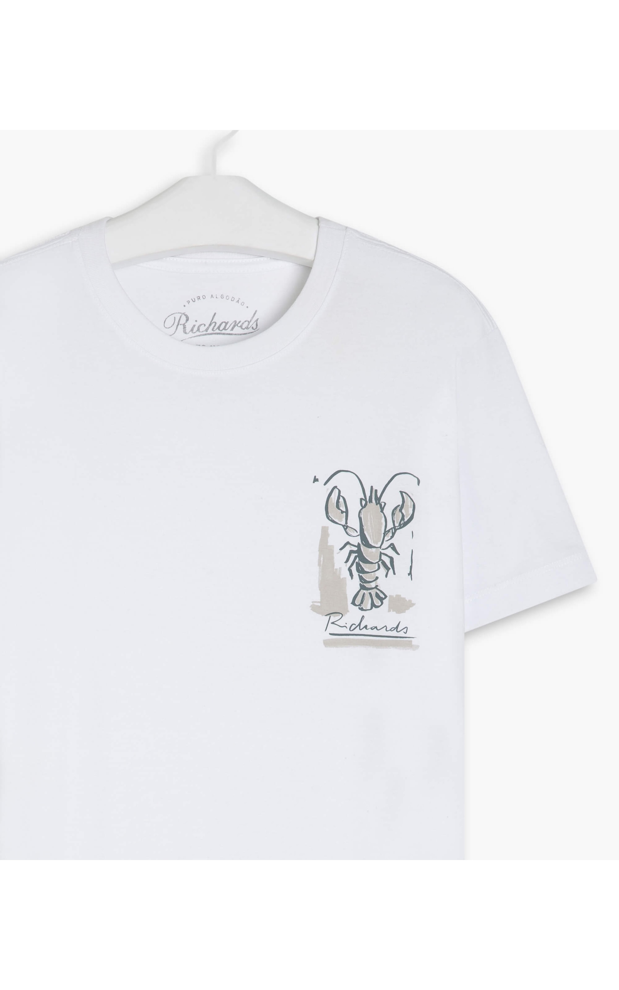 T-Shirt Mm Lobster Peito Branco
