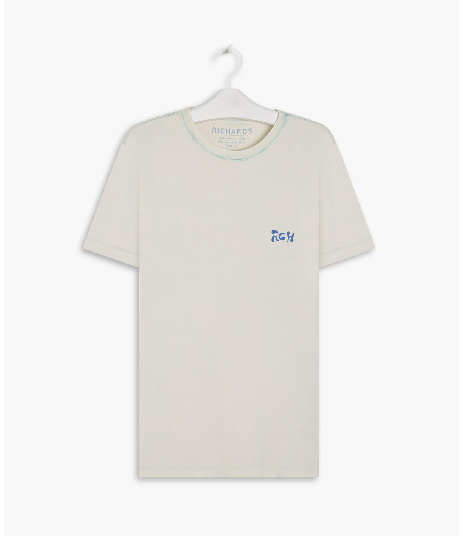 T-Shirt Mm Marble Crisantemo Off White