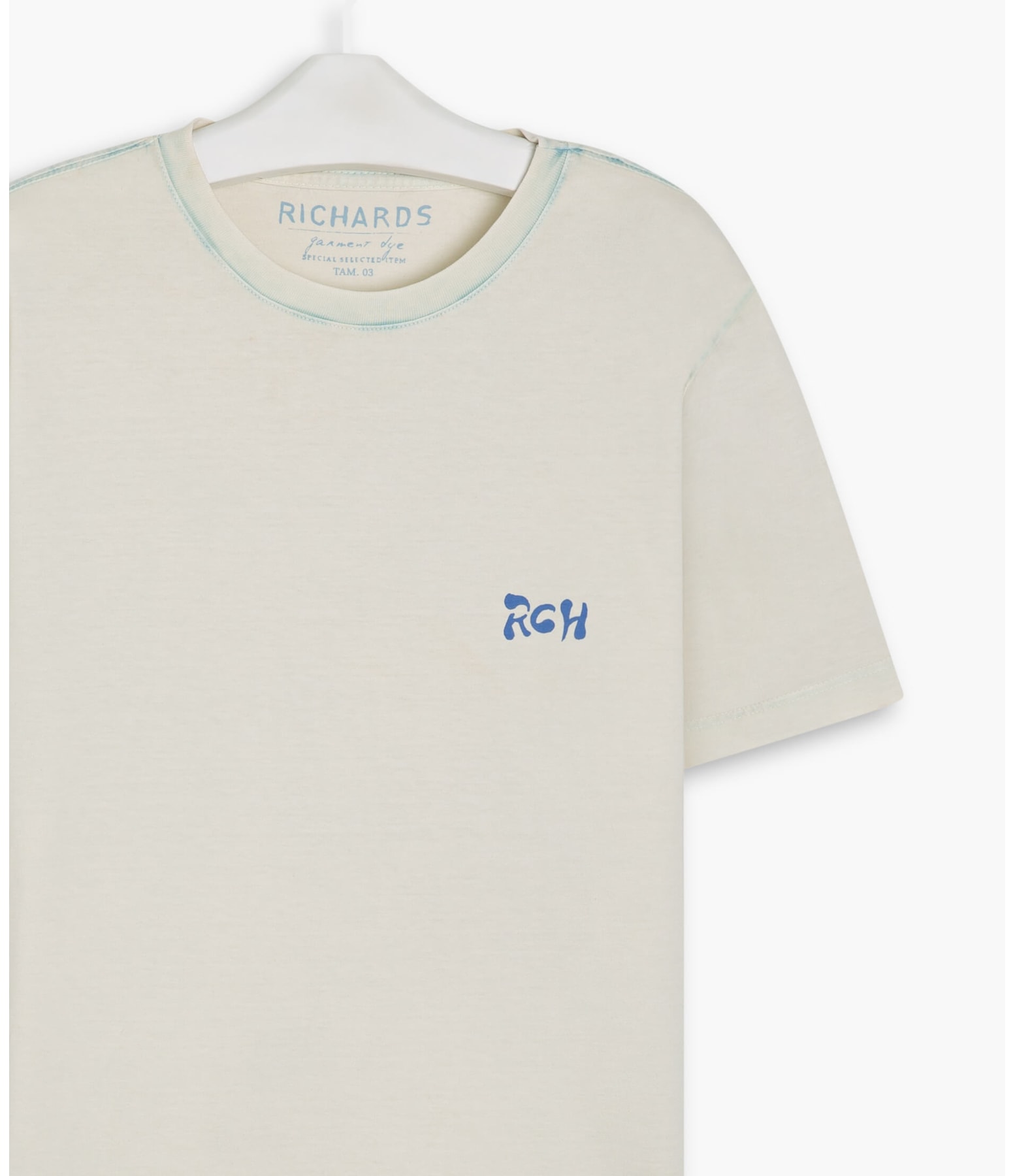 T-Shirt Mm Marble Crisantemo Off White