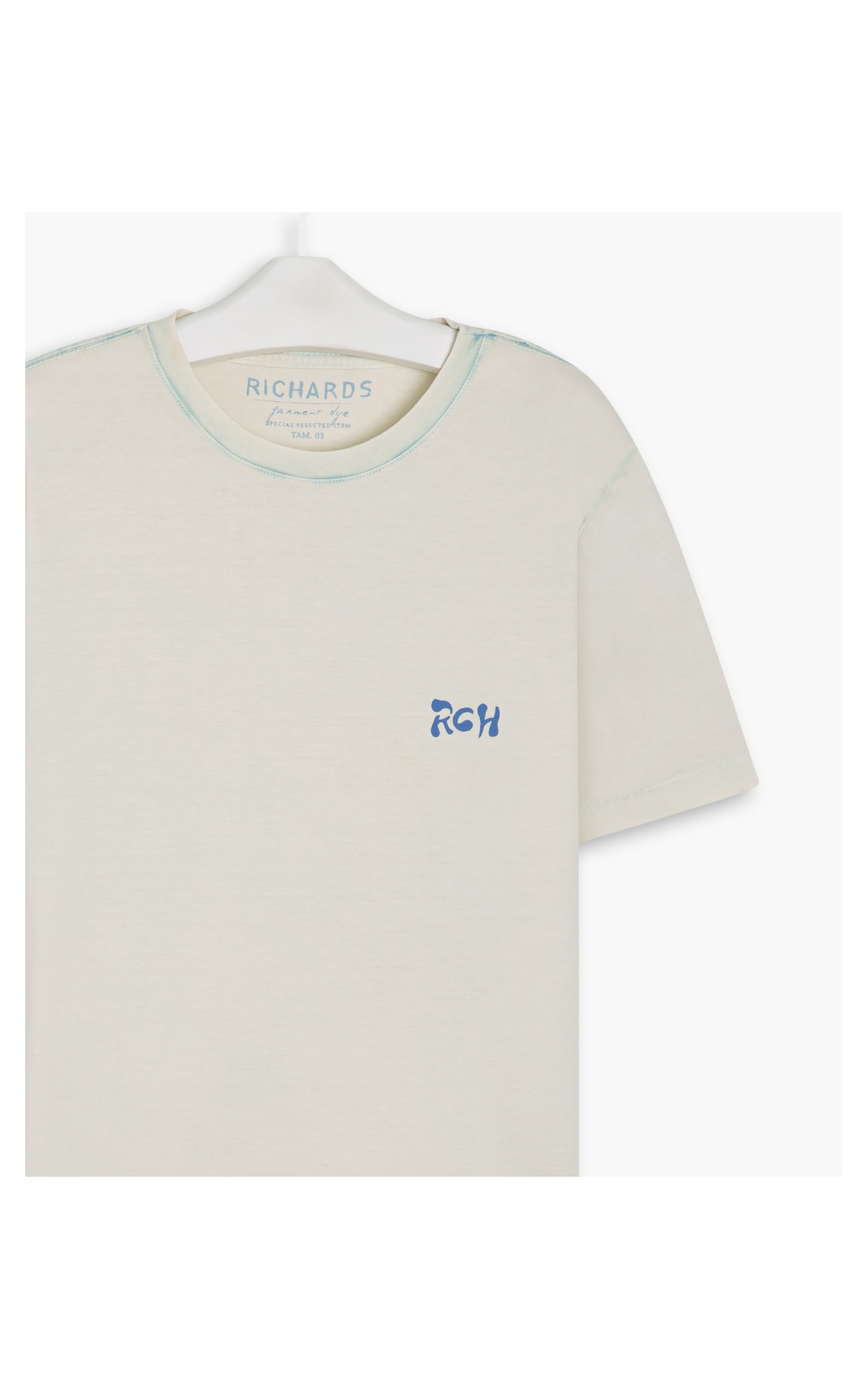 T-Shirt Mm Marble Crisantemo Off White