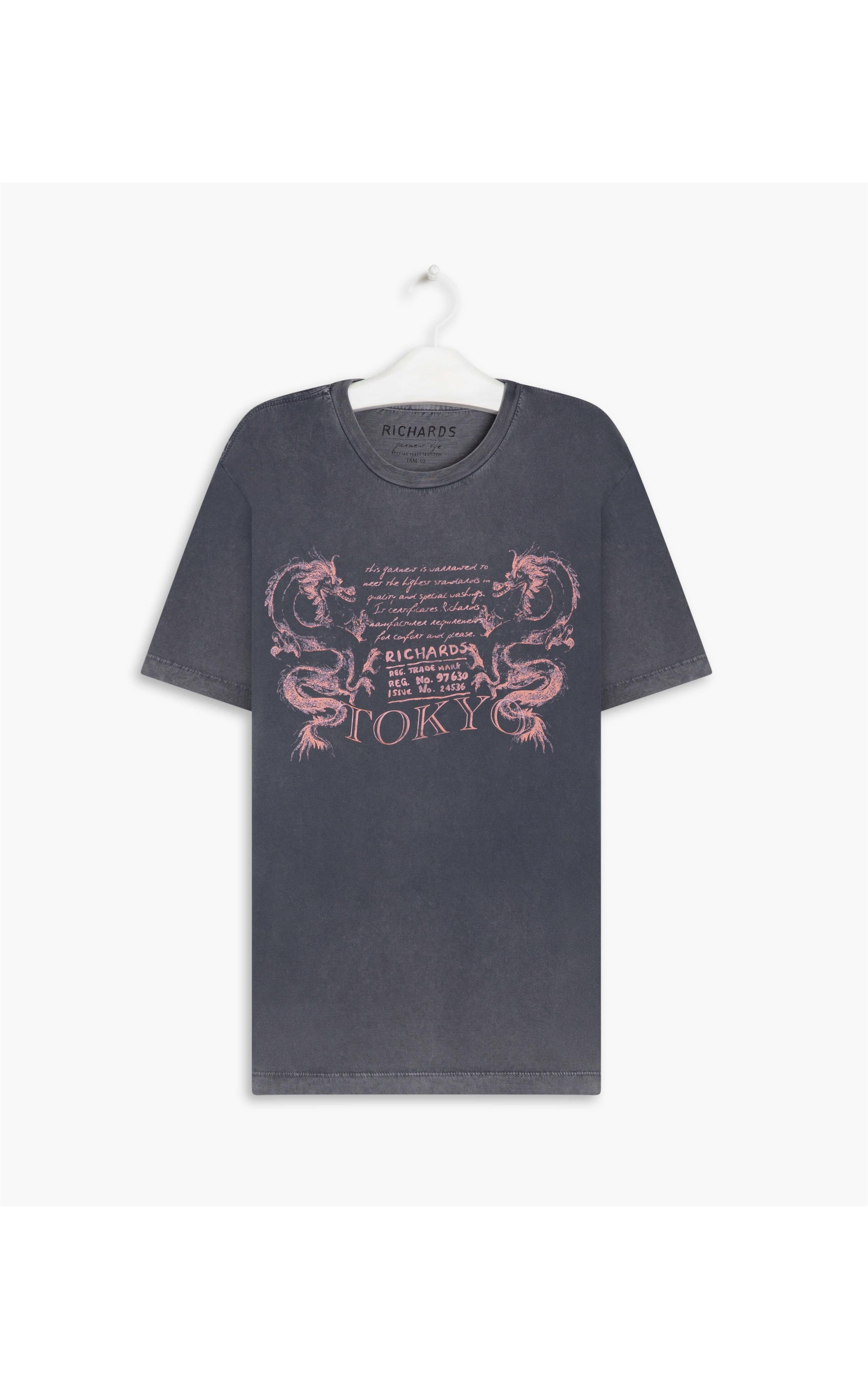 T-Shirt Mm Marble Double Dragon Grafite