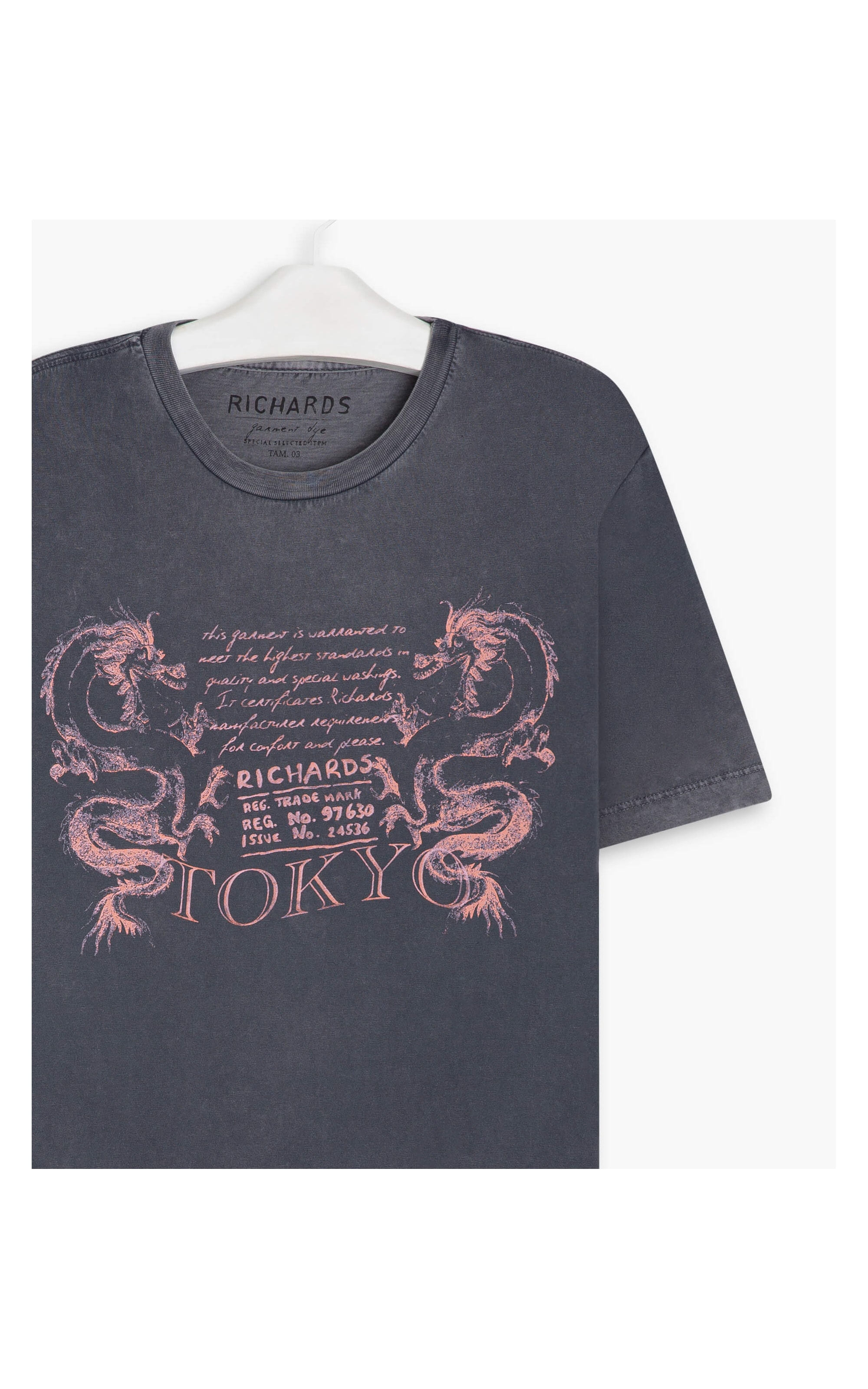 T-Shirt Mm Marble Double Dragon Grafite