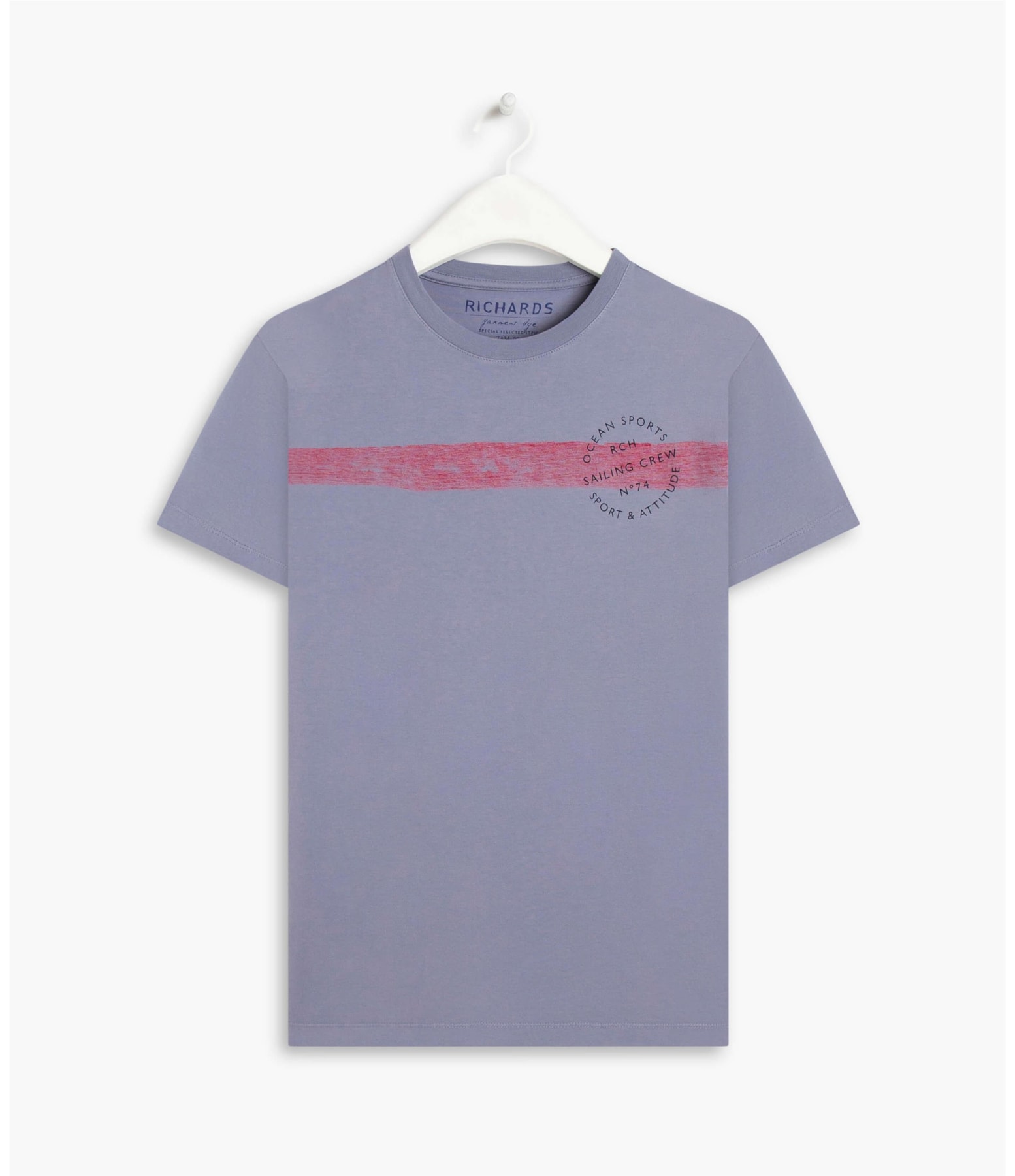 T-Shirt Mm  Mono  Strip Azul Pervante