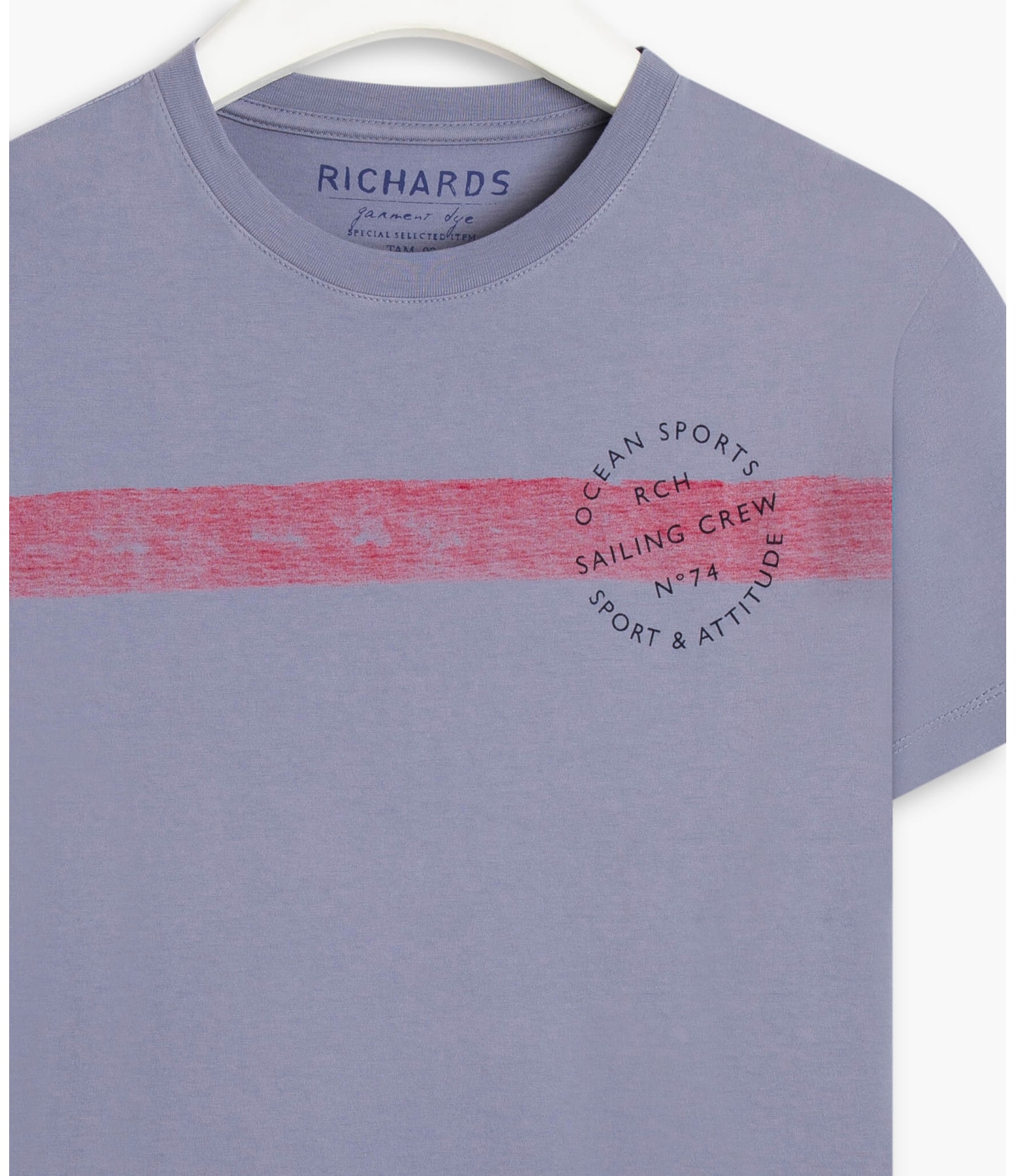 T-Shirt Mm  Mono  Strip Azul Pervante