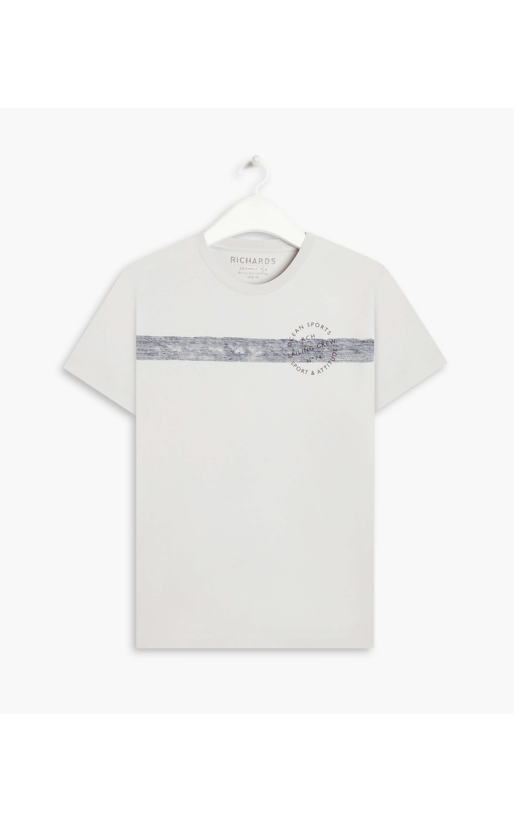 T-Shirt Mm  Mono  Strip Prata