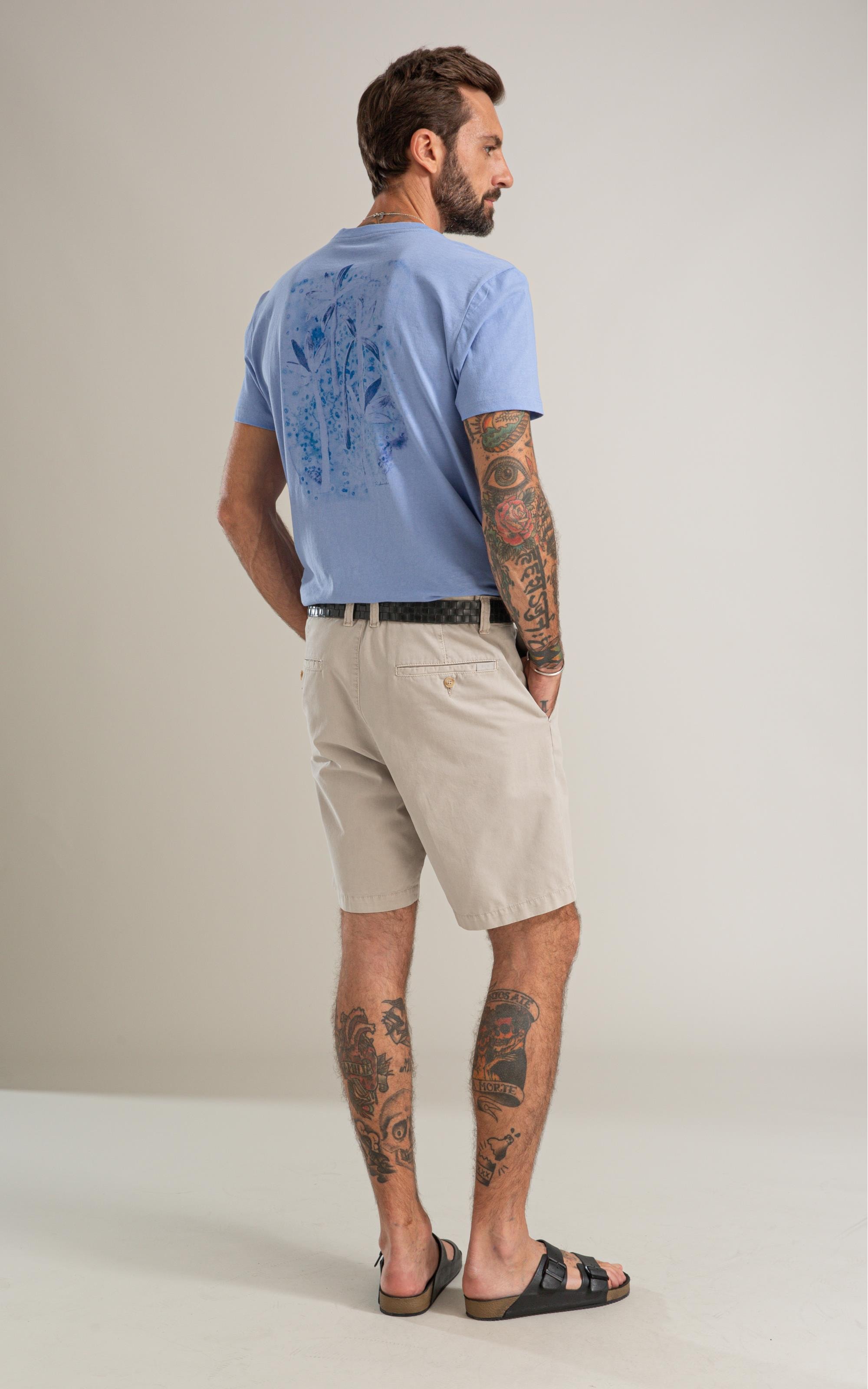 T-Shirt Mm New Property Basic Fit Azul Jeans