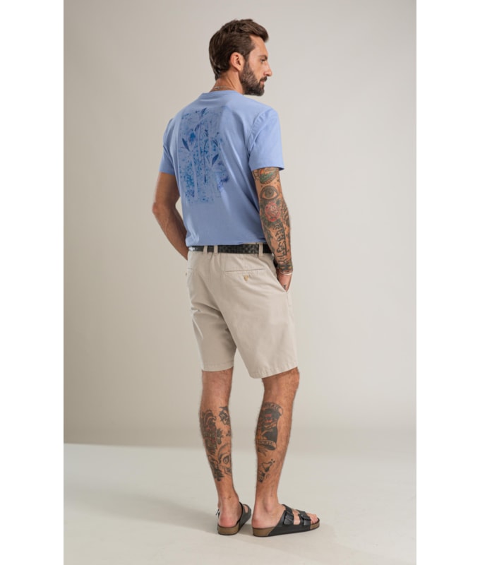 T-Shirt Mm New Property Basic Fit Azul Jeans