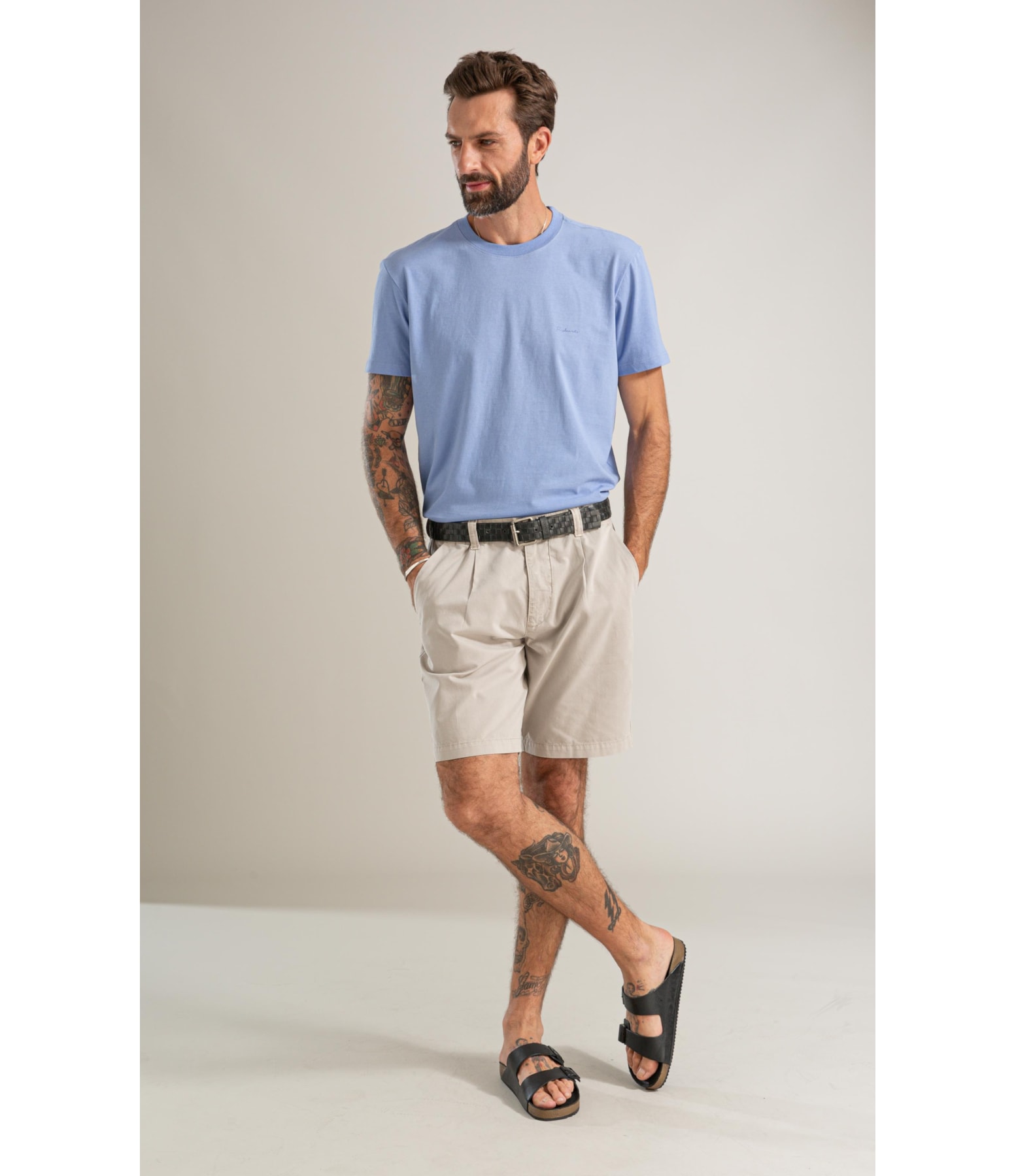 T-Shirt Mm New Property Basic Fit Azul Jeans