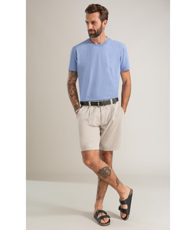 T-Shirt Mm New Property Basic Fit Azul Jeans