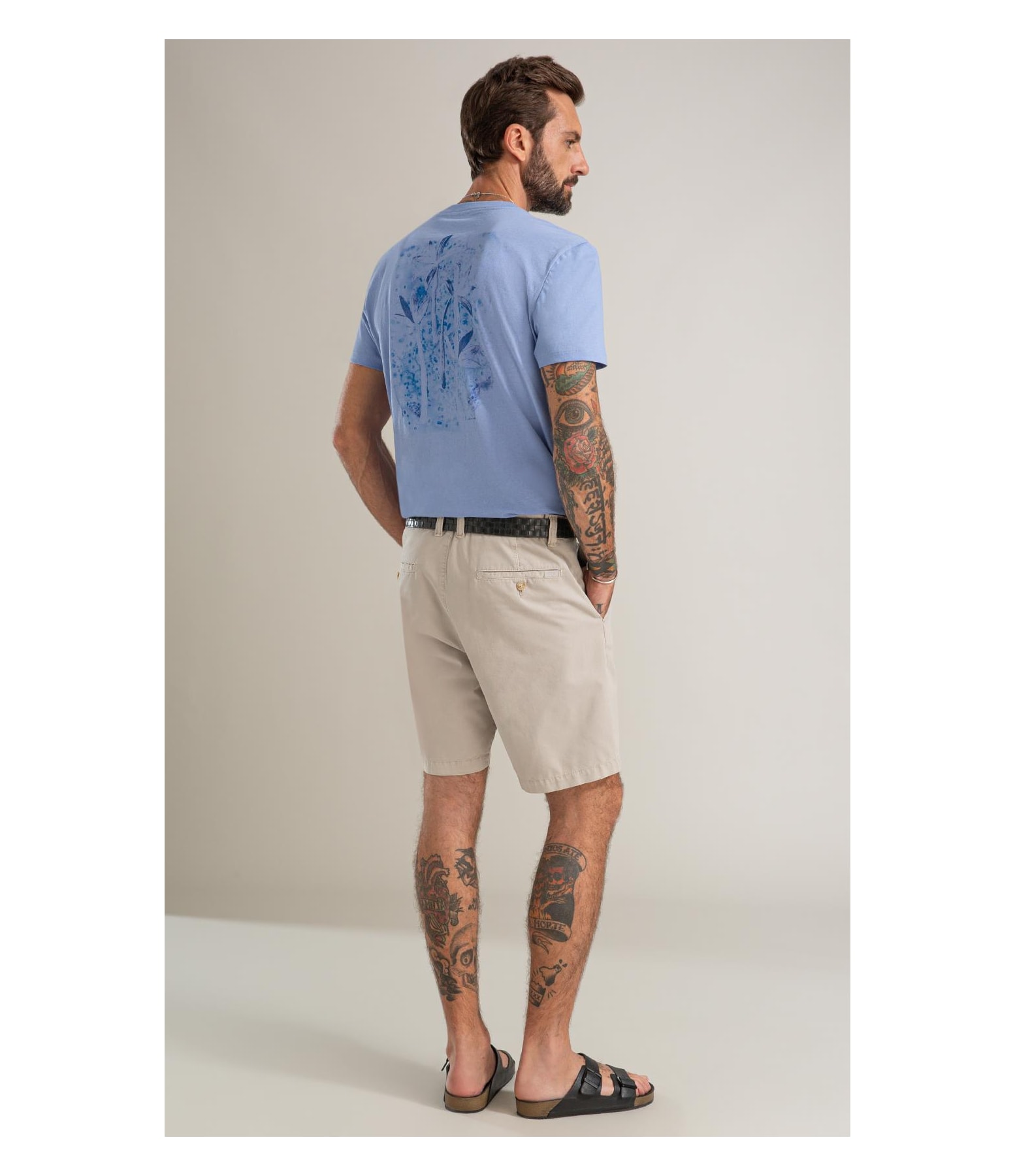 T-Shirt Mm New Property Basic Fit Azul Jeans