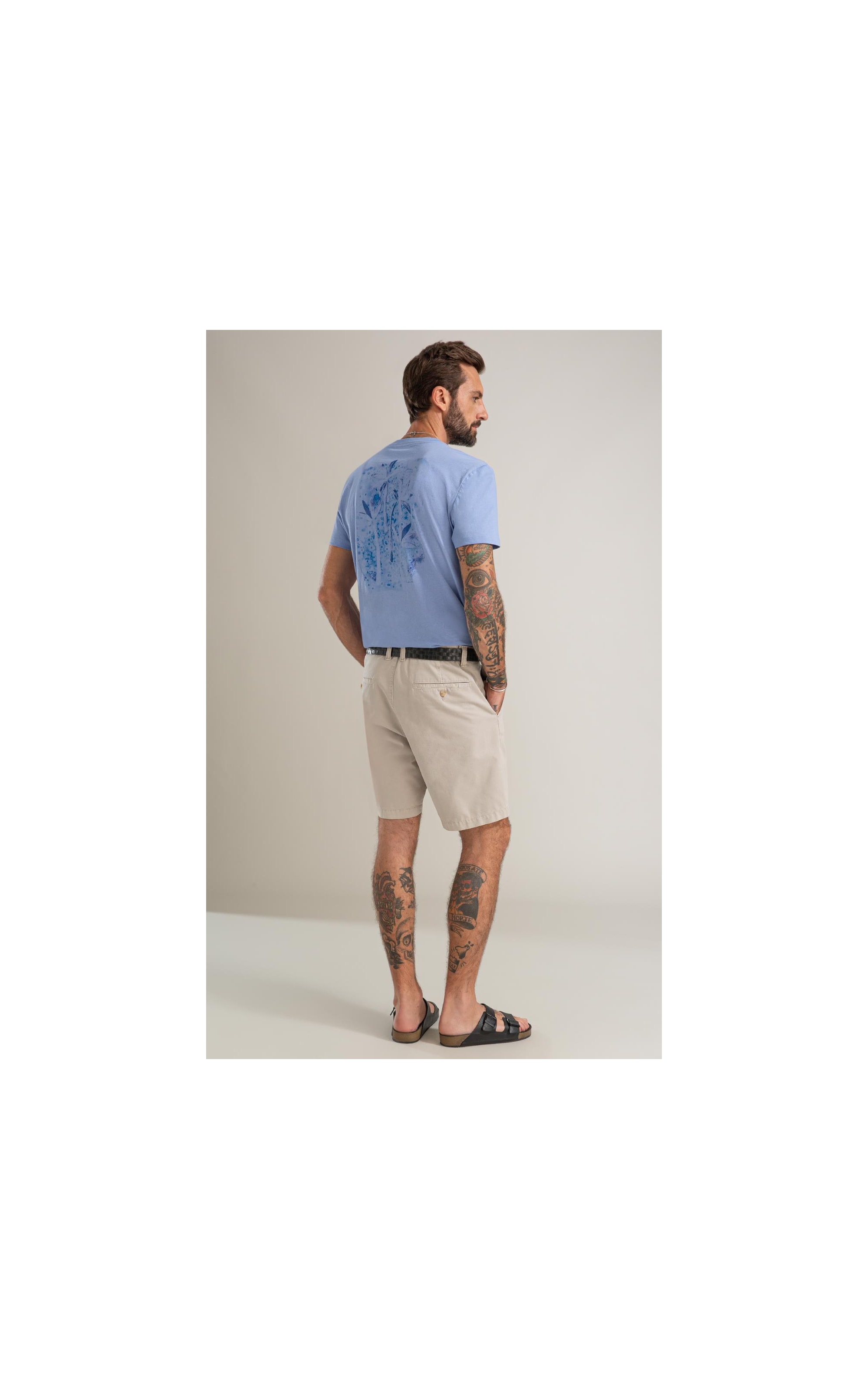 T-Shirt Mm New Property Basic Fit Azul Jeans