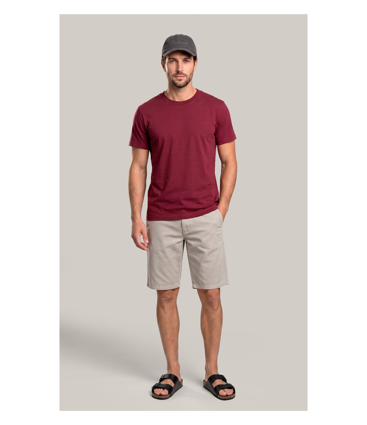 T-Shirt Mm New Property Basic Fit Vinho