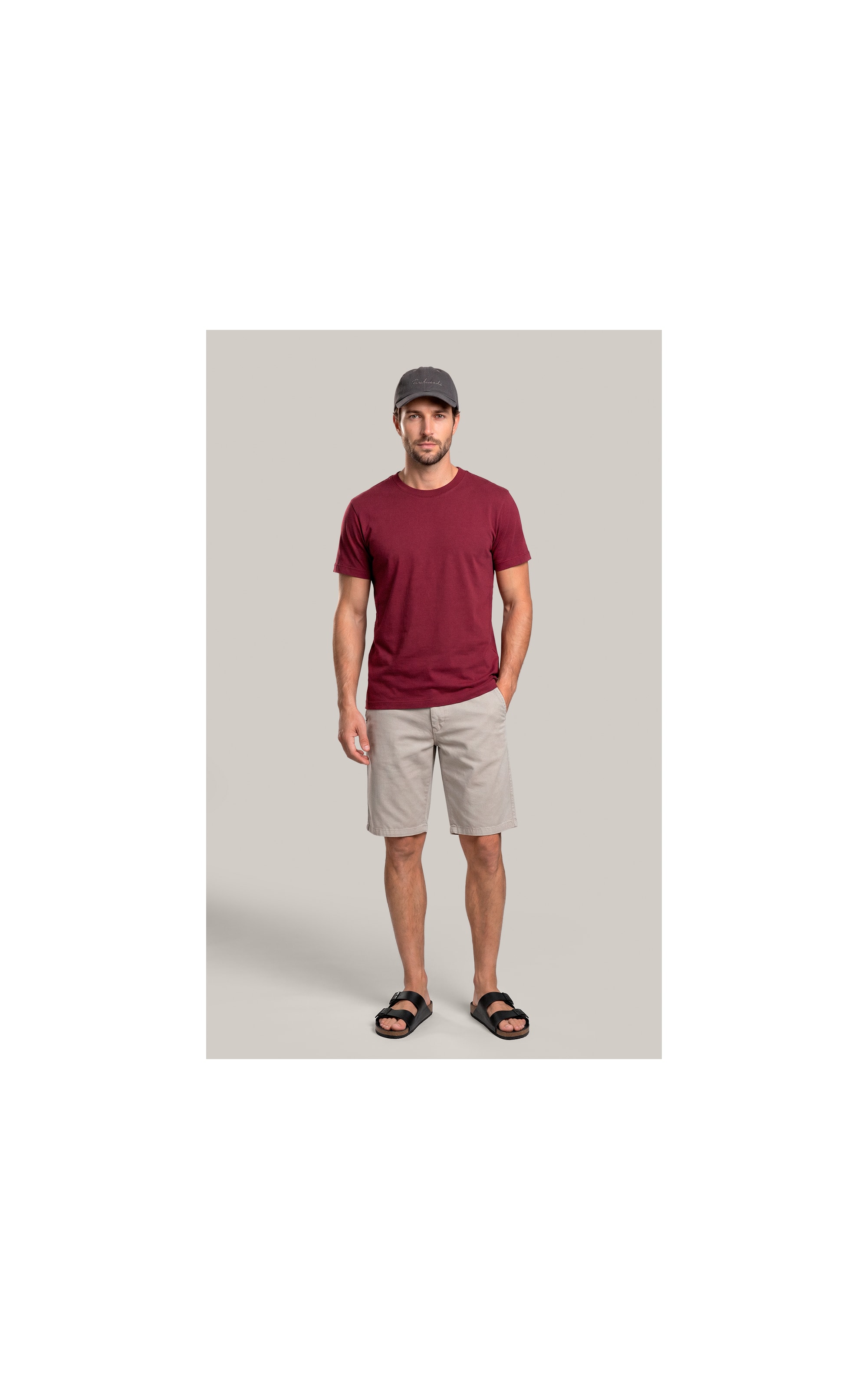 T-Shirt Mm New Property Basic Fit Vinho