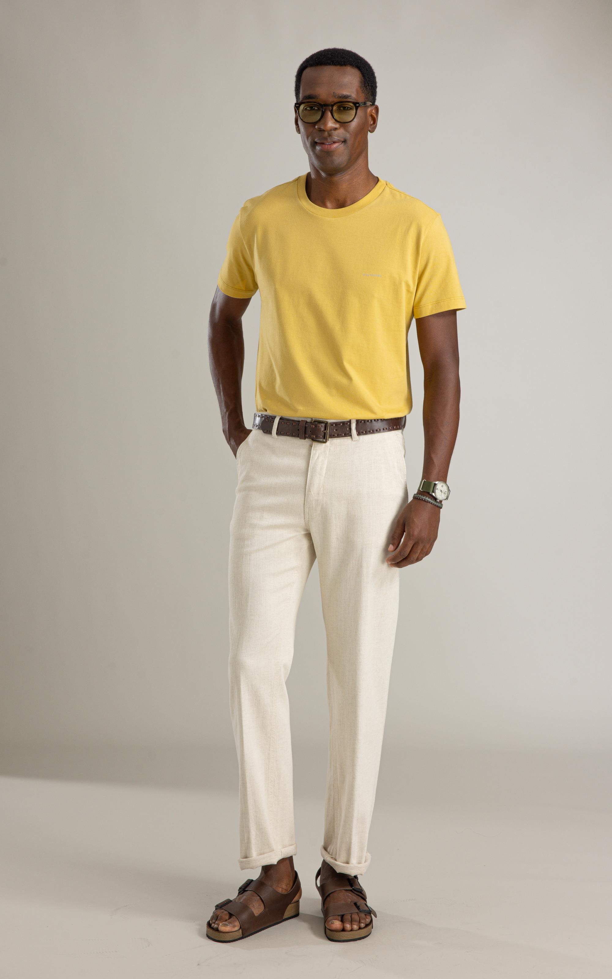 T-Shirt Mm Os Garotin Costas Bf Amarelo