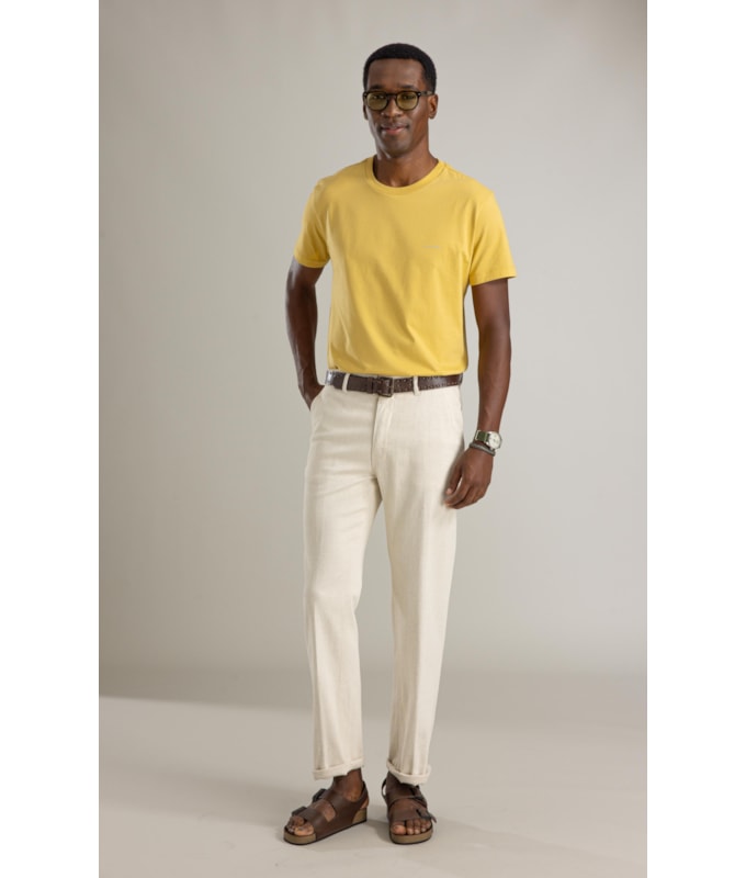 T-Shirt Mm Os Garotin Costas Bf Amarelo