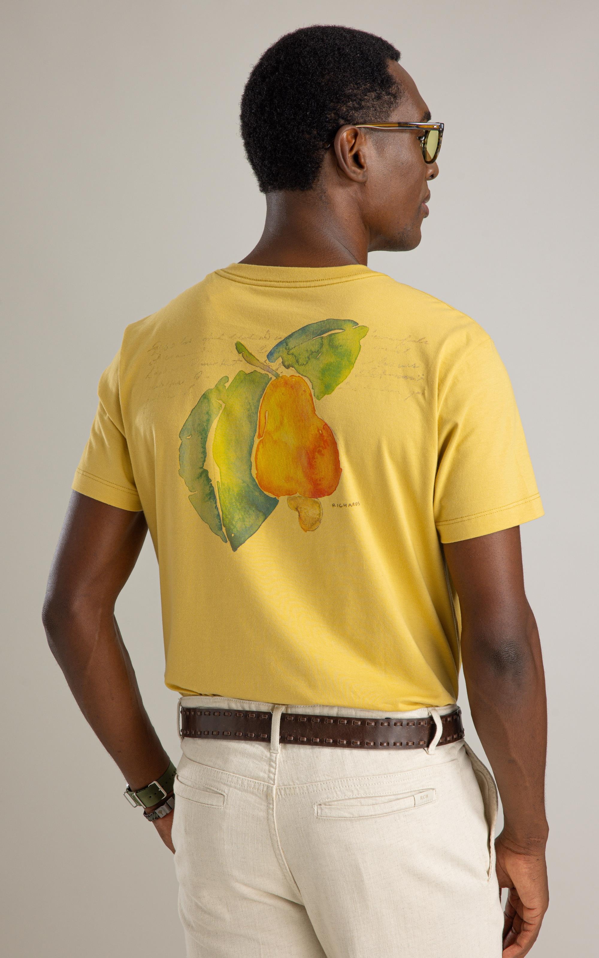 Naptime 半袖SHIRTS-YELLOW T-Shirt Mm Os Garotin Costas Bf Amarelo