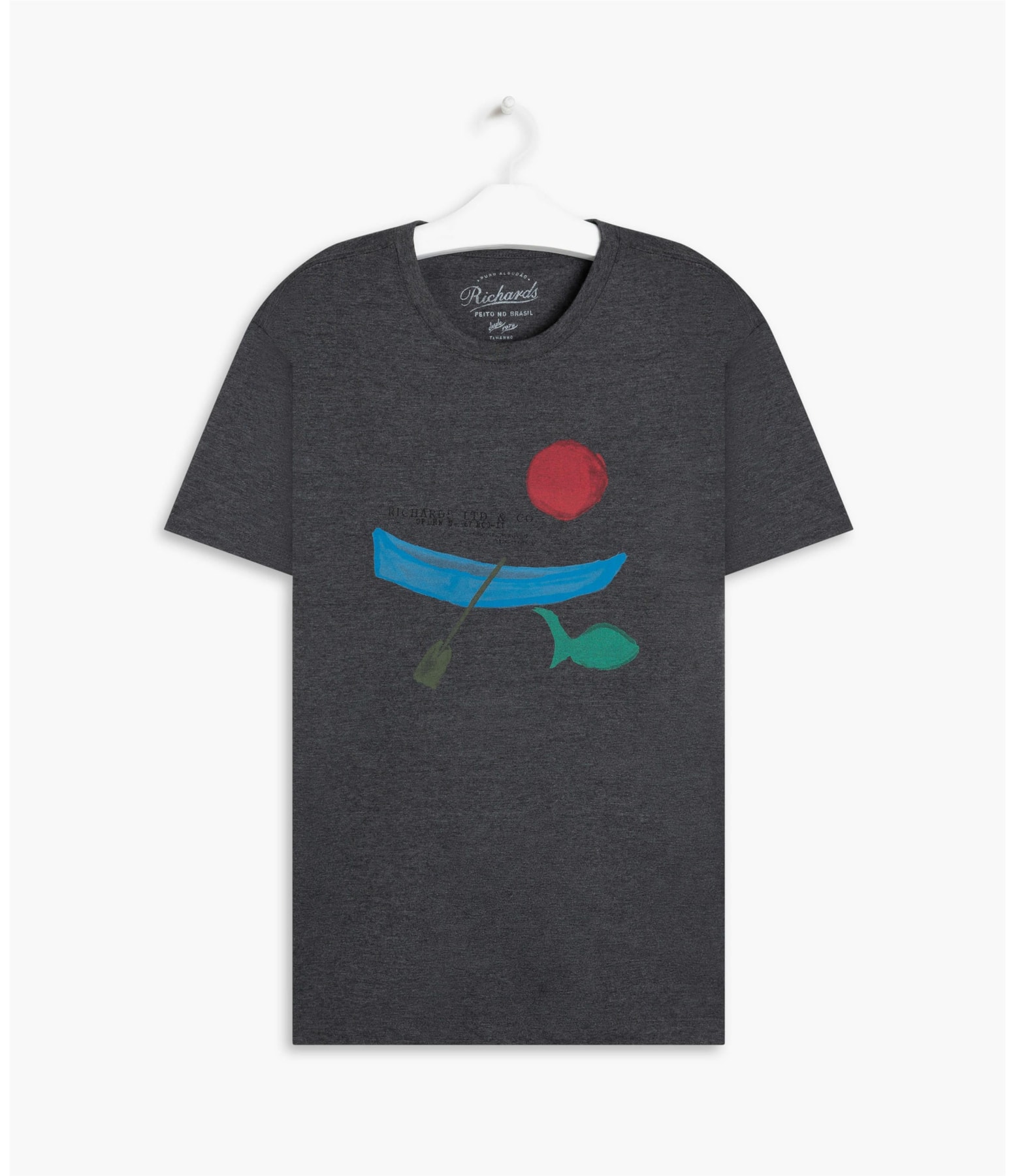 T-Shirt Mm Paddle Waves Chumbo Mescla