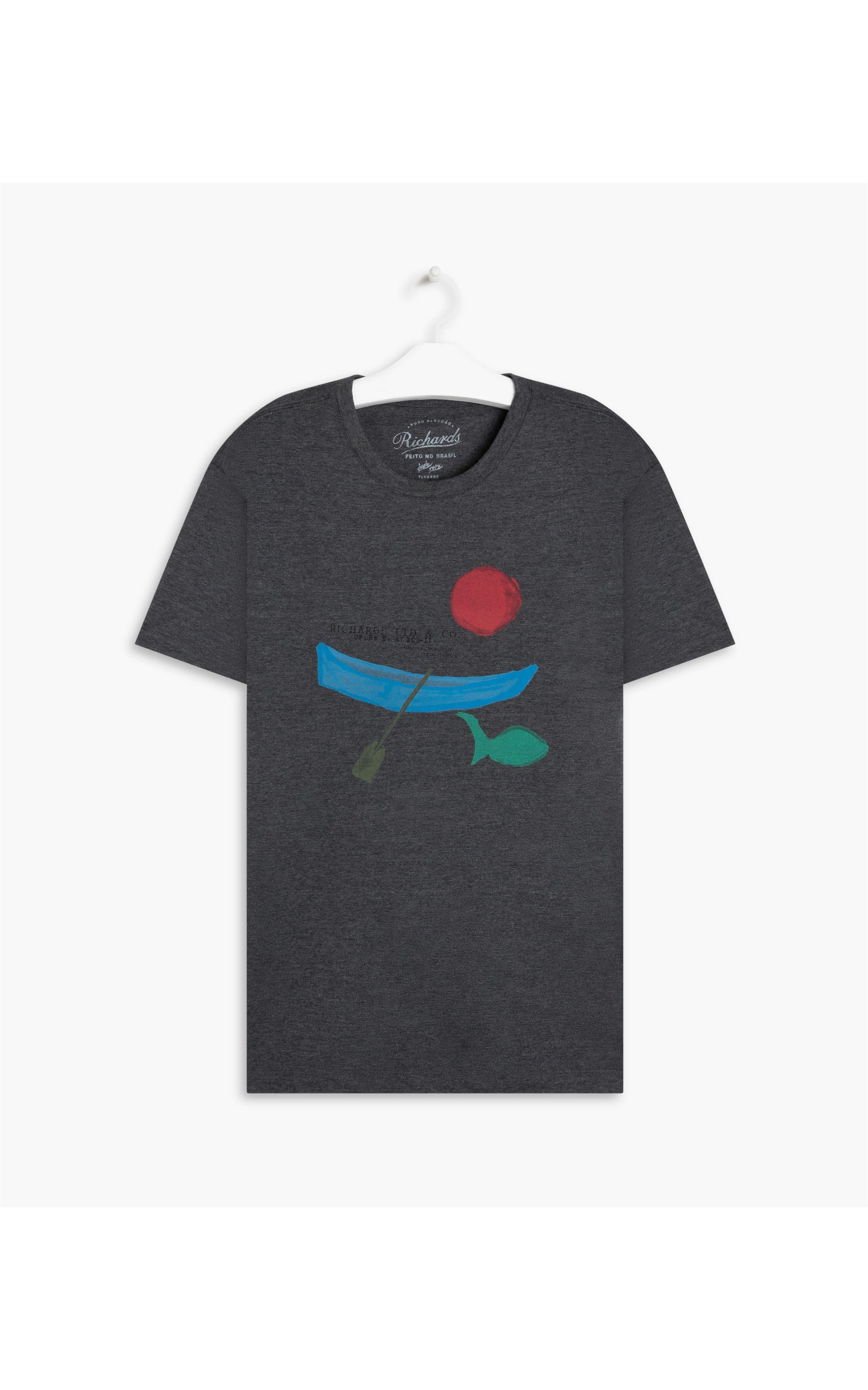T-Shirt Mm Paddle Waves Chumbo Mescla