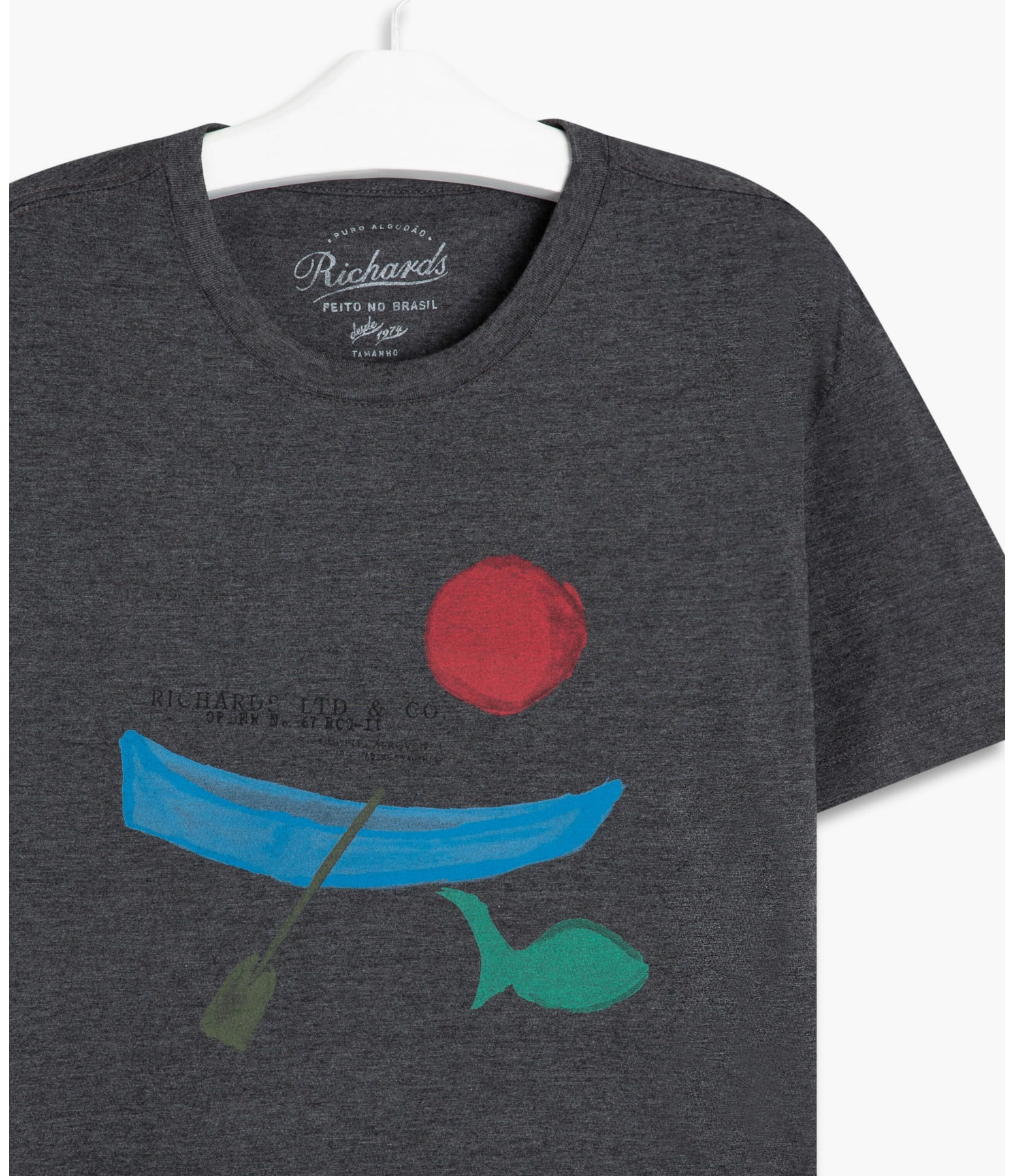 T-Shirt Mm Paddle Waves Chumbo Mescla