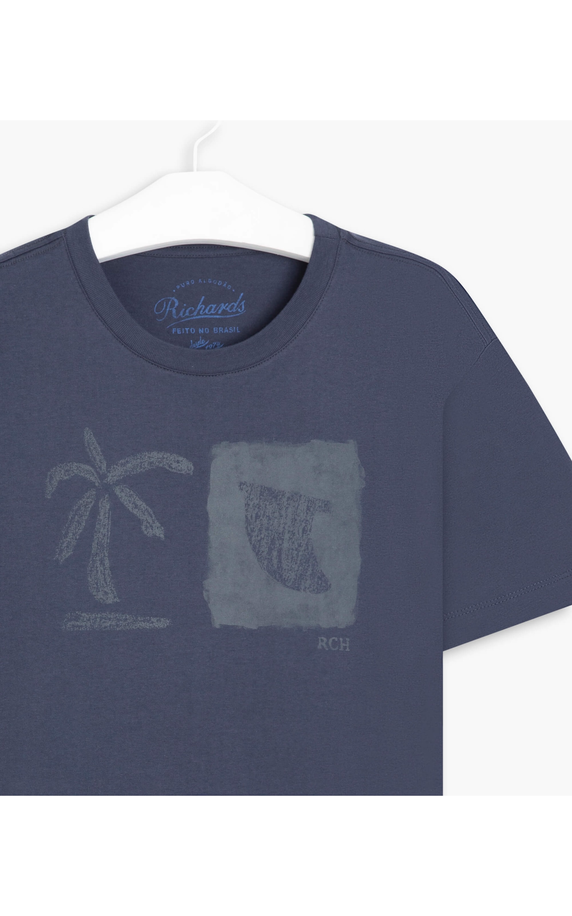 T-Shirt Mm Palm Shark Dark Navy