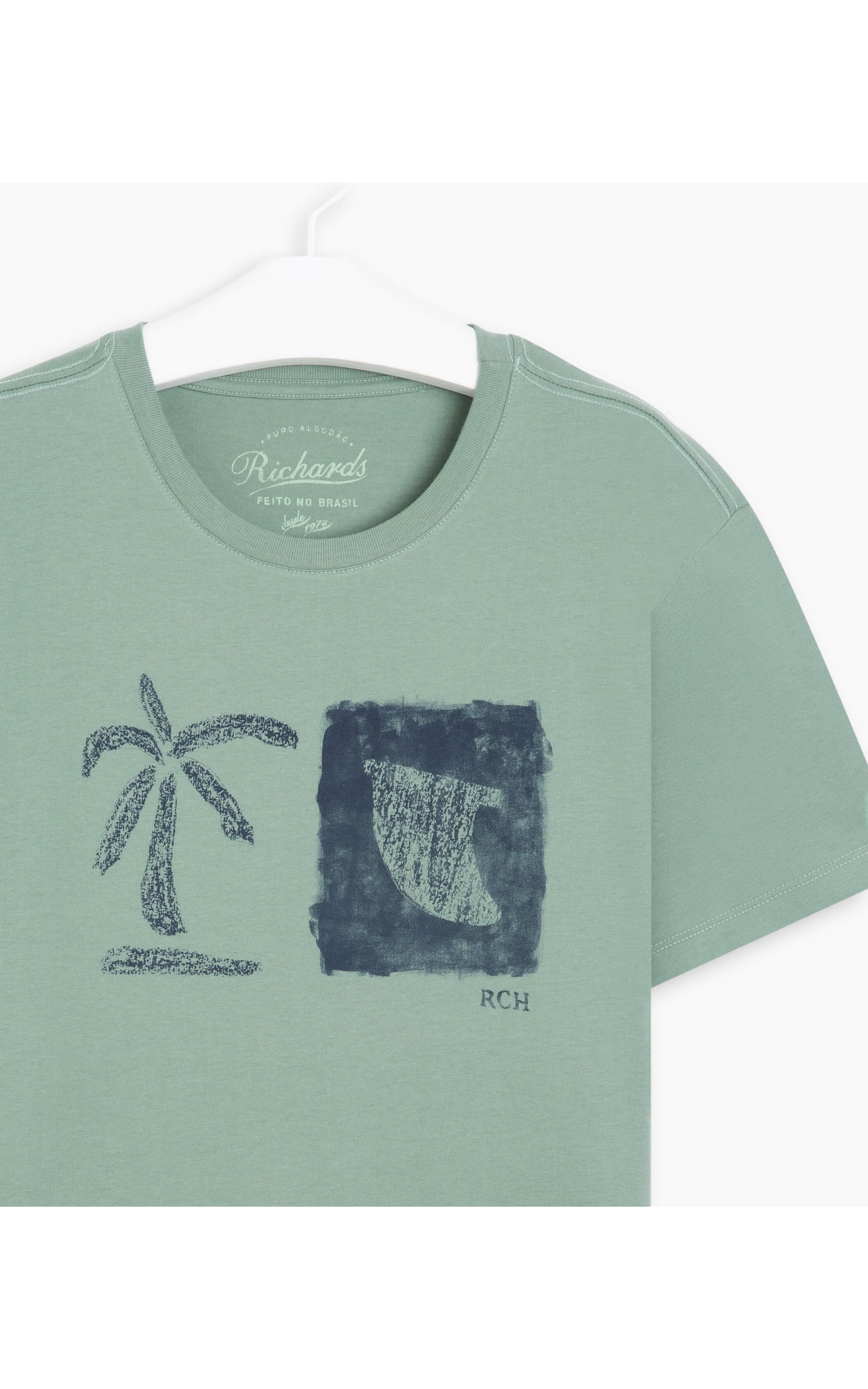 T-Shirt Mm Palm Shark Verde Oliva