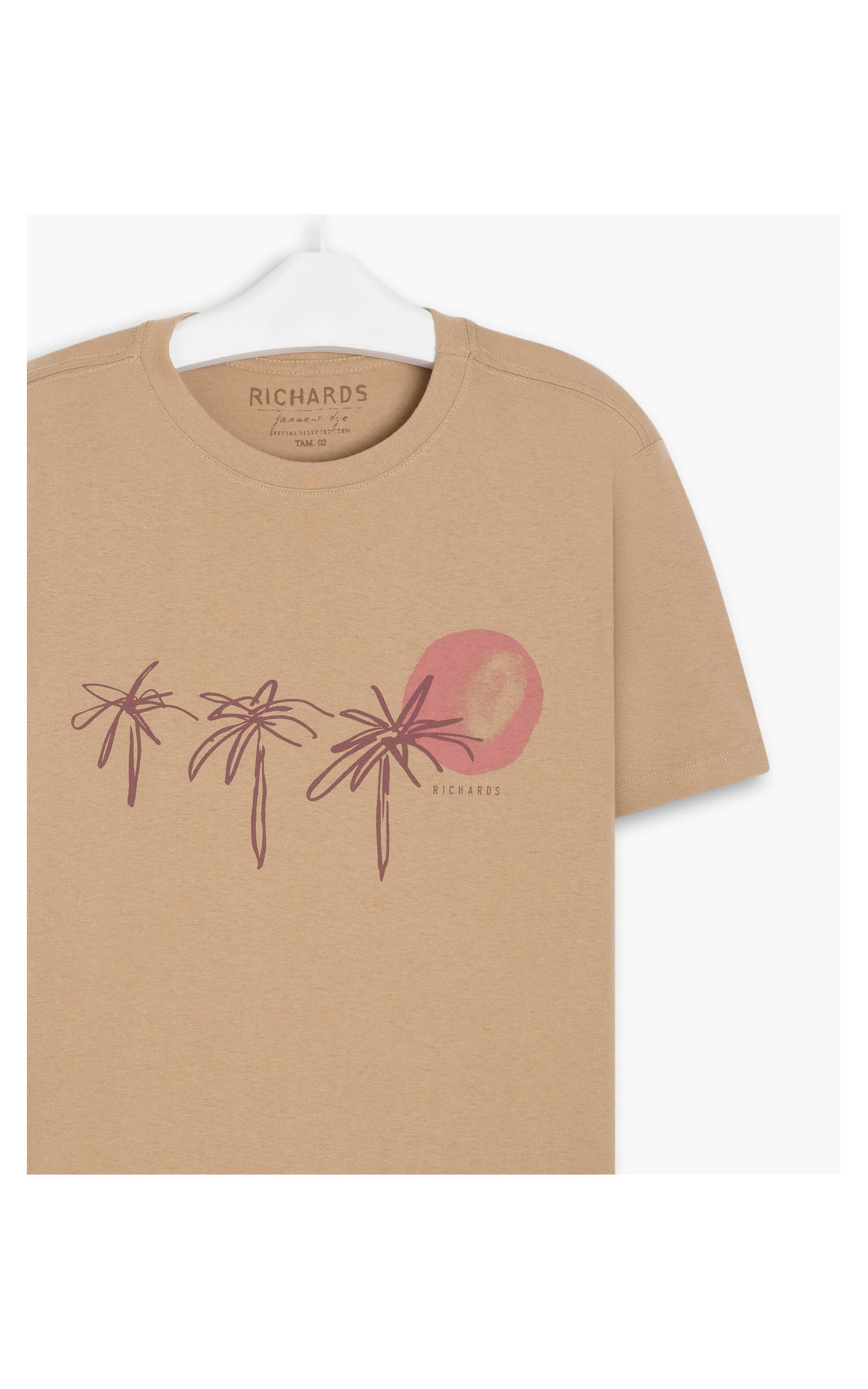 T-Shirt Mm Palm Tree Trace Havana