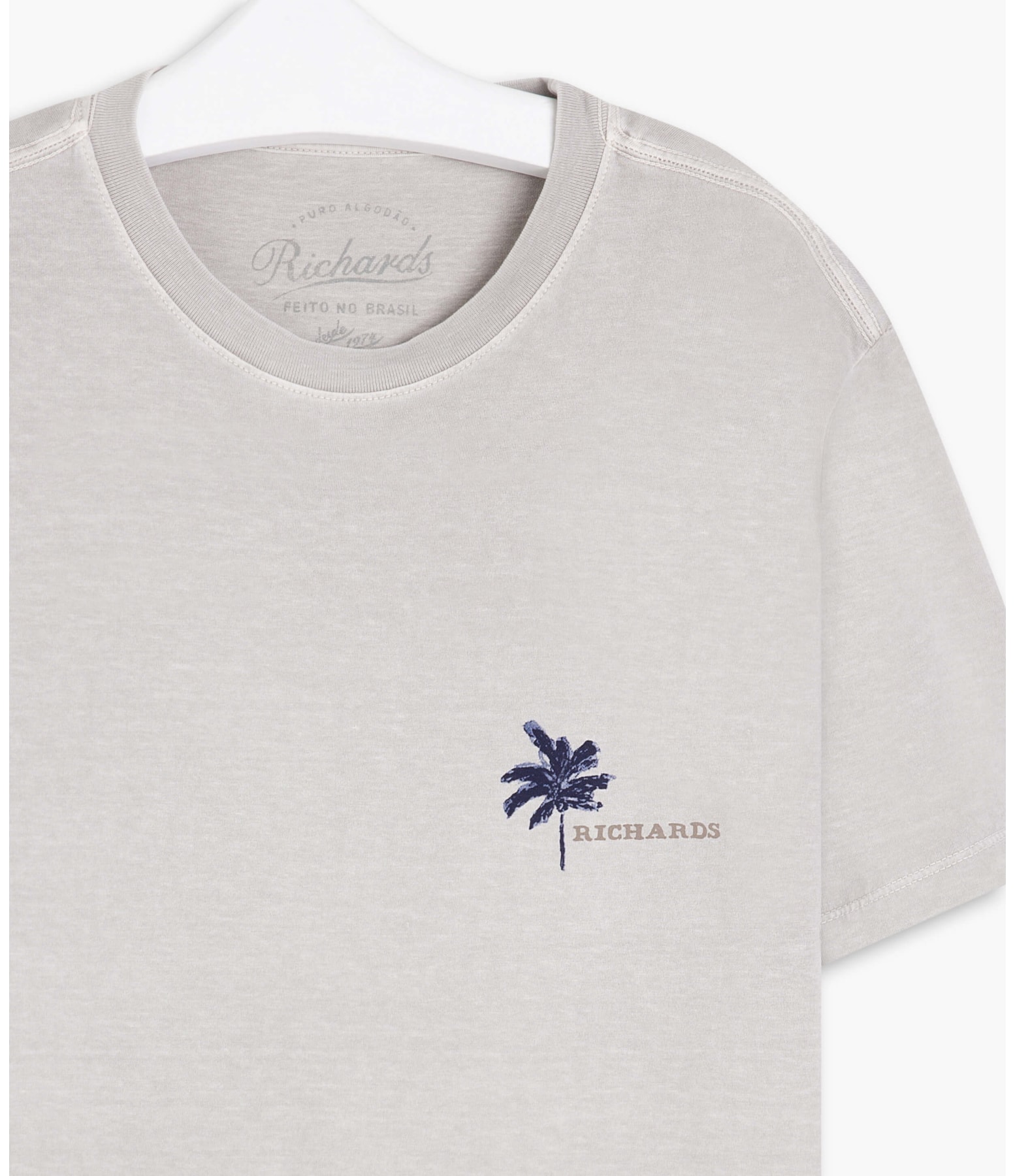 T-Shirt Mm Palm Trees Cinza Claro