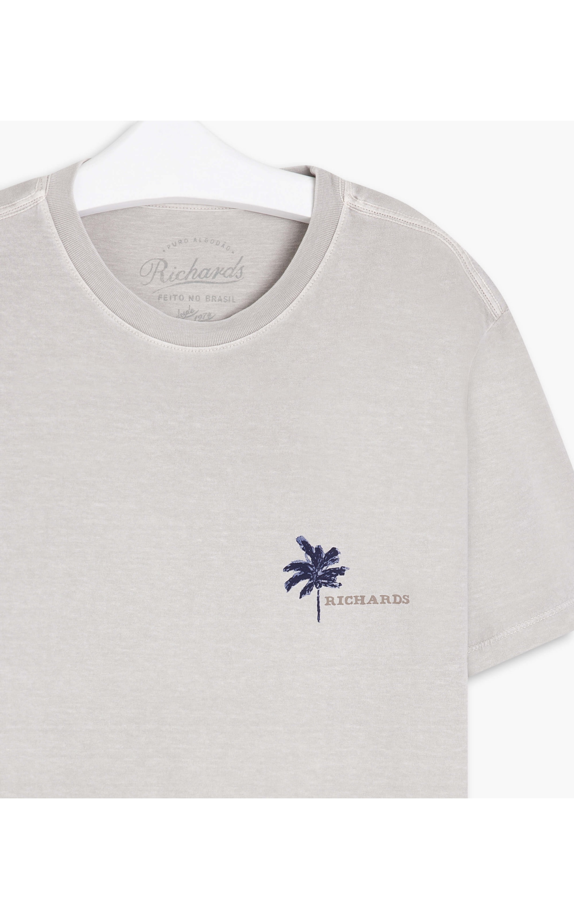 T-Shirt Mm Palm Trees Cinza Claro