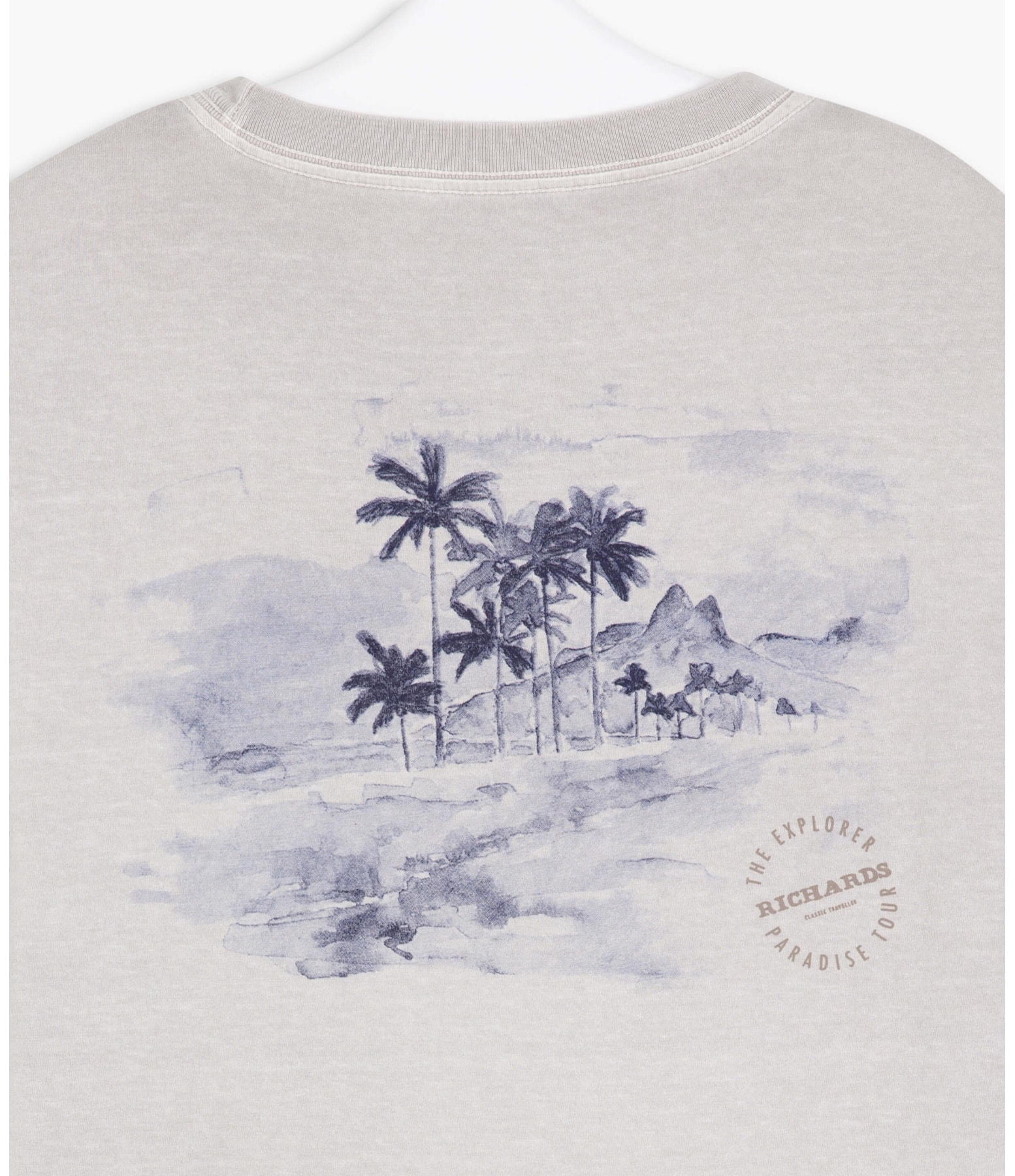 T-Shirt Mm Palm Trees Cinza Claro