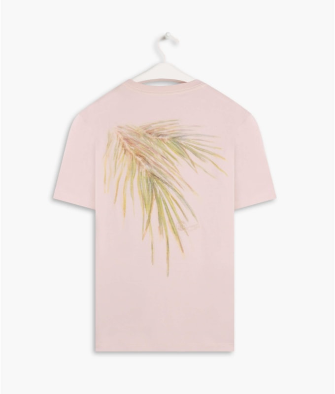 T-Shirt Mm Palmeira Aquarela Mc Rosa