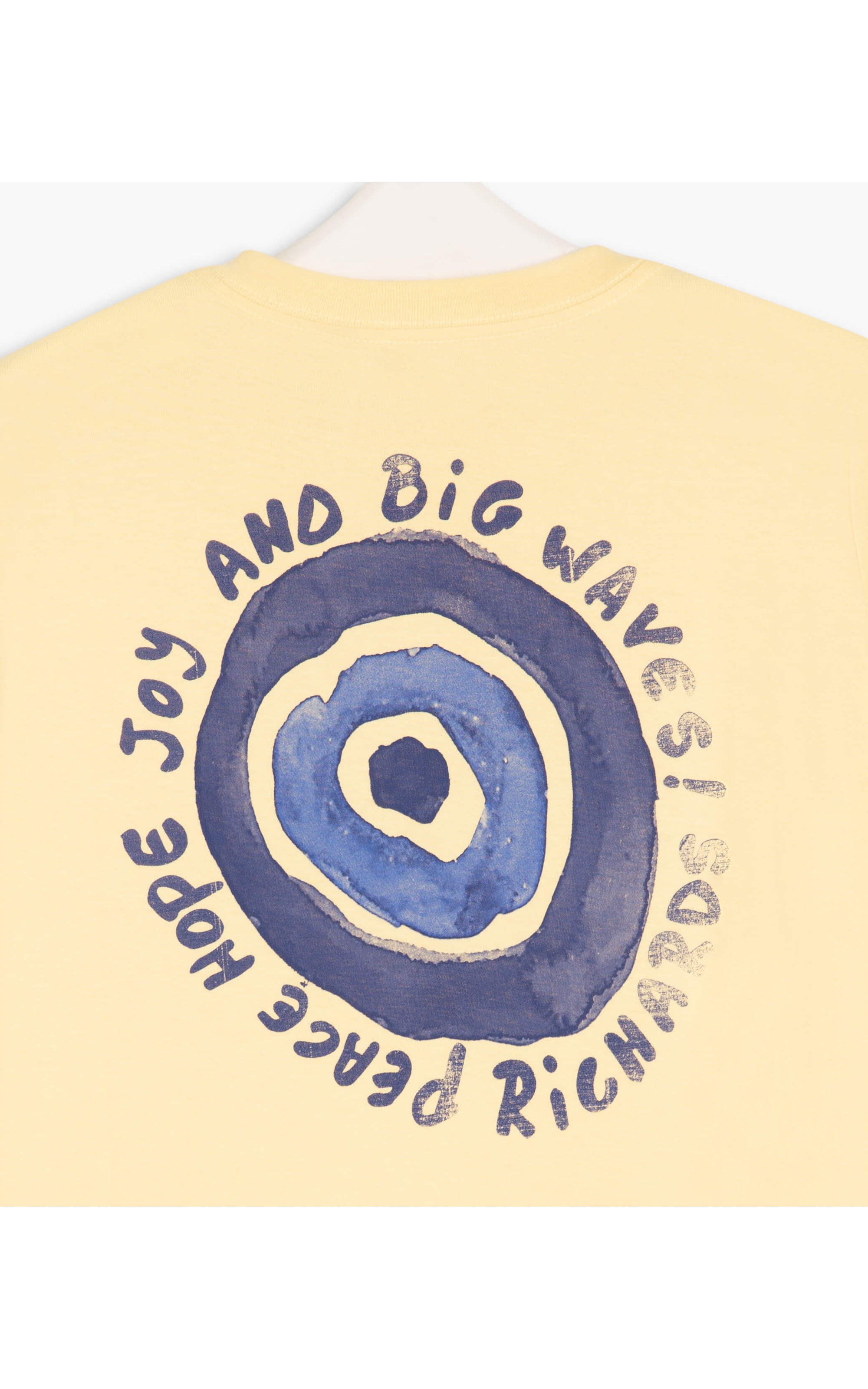 T-Shirt Mm Peace Hope Joy Amarelo Claro