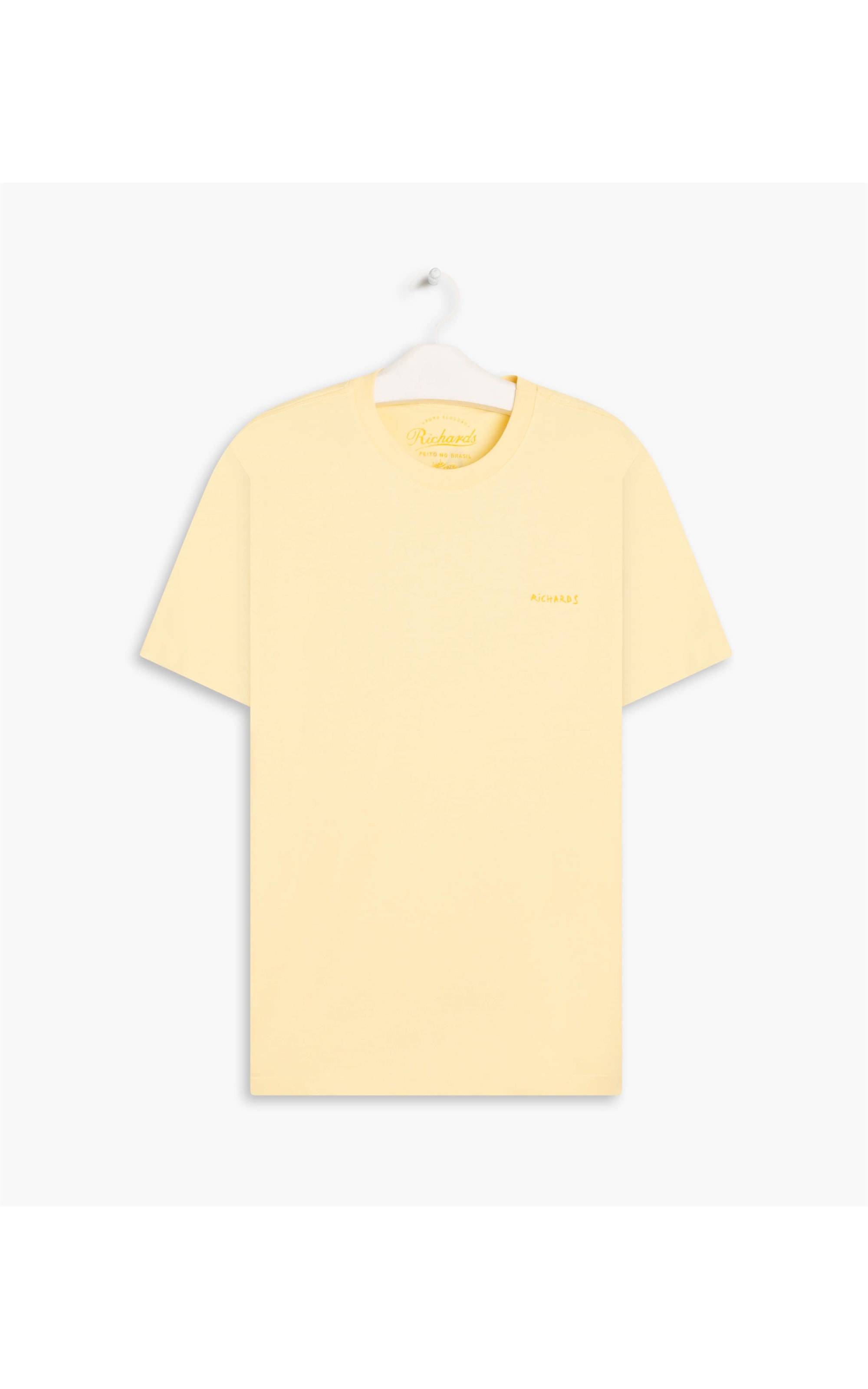 T-Shirt Mm Peace Hope Joy Amarelo Claro