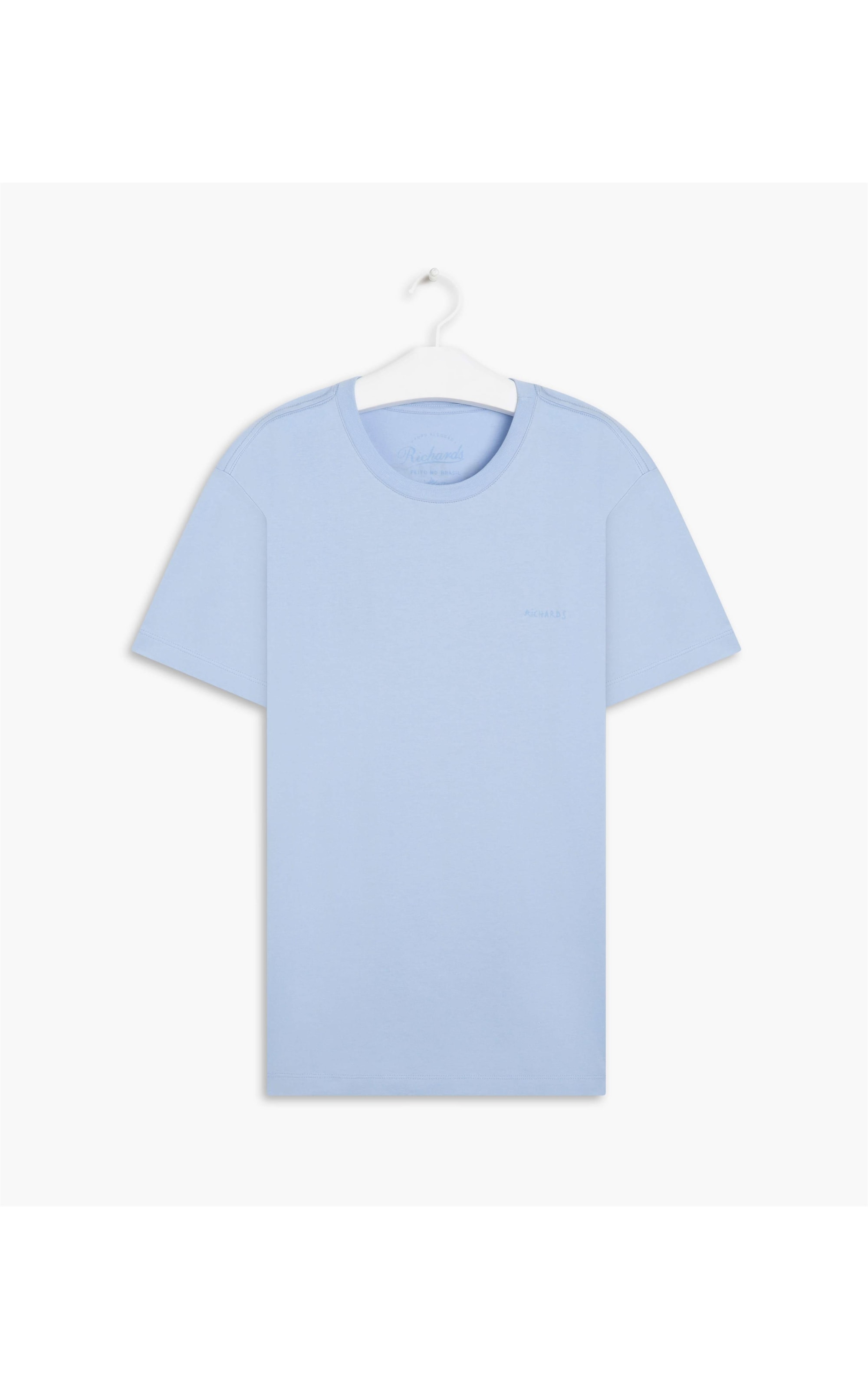 T-Shirt Mm Peace Hope Joy Azul Claro
