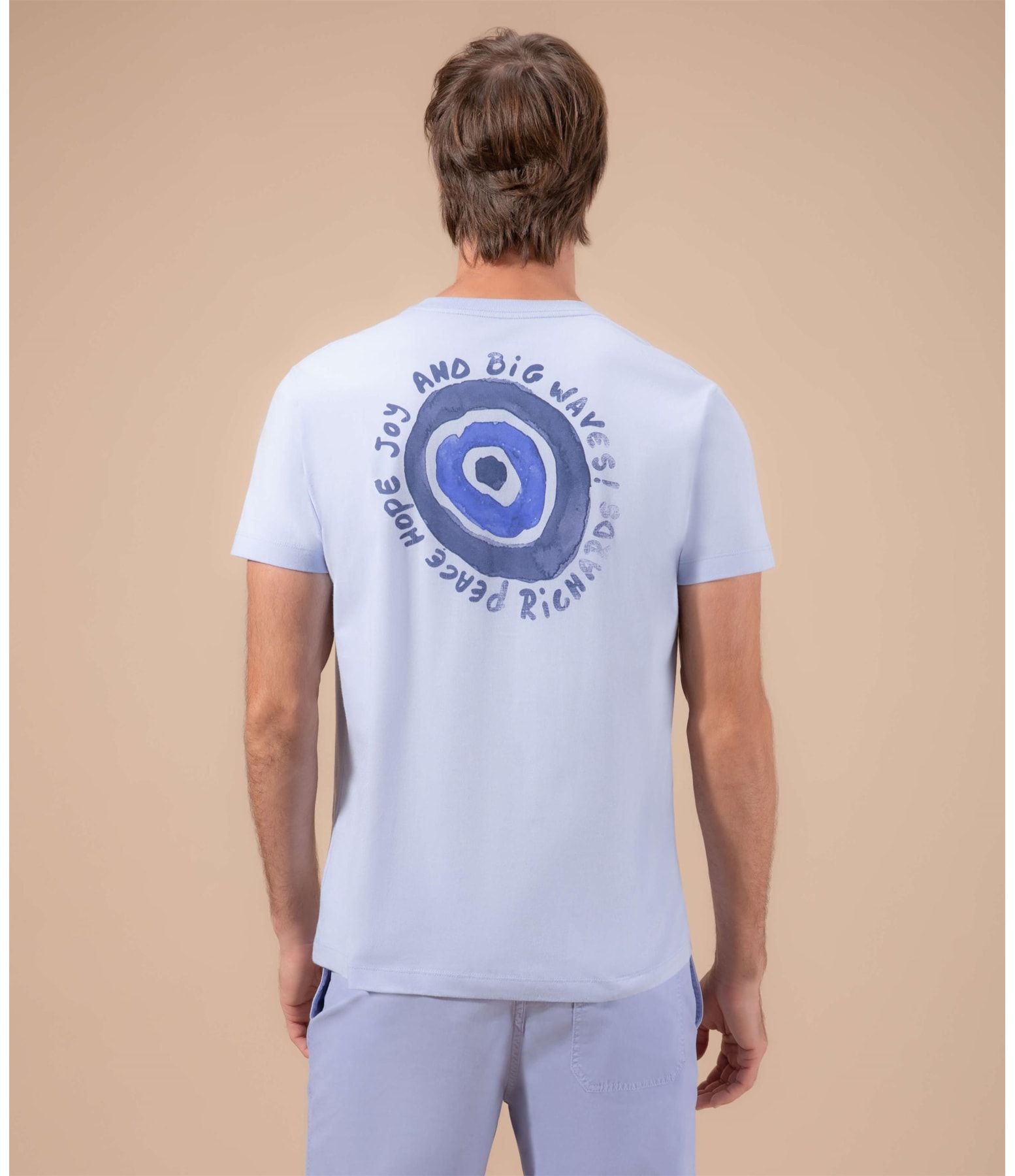 T-Shirt Mm Peace Hope Joy Branco