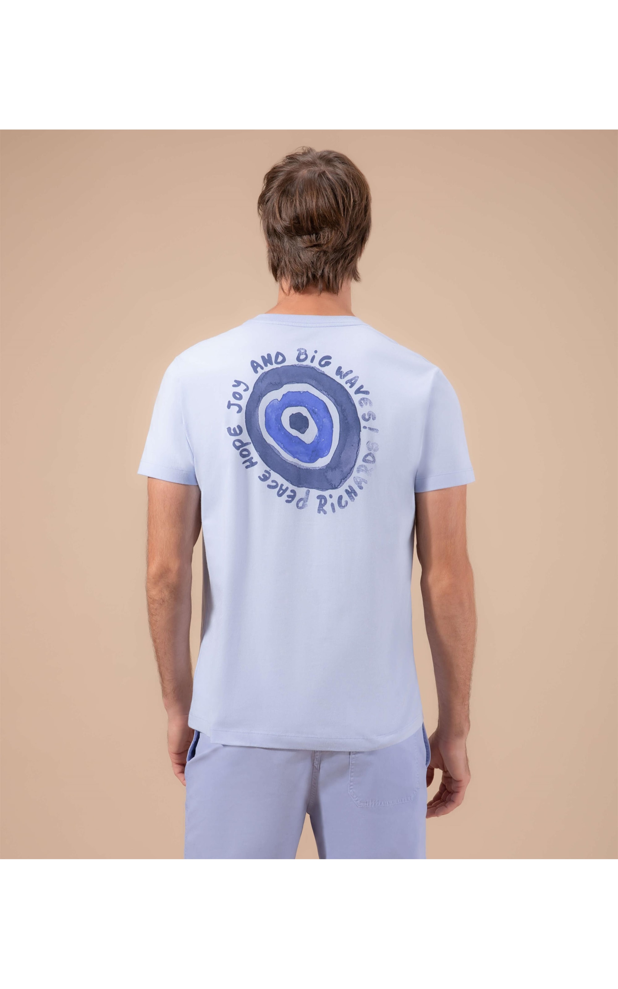 T-Shirt Mm Peace Hope Joy Branco