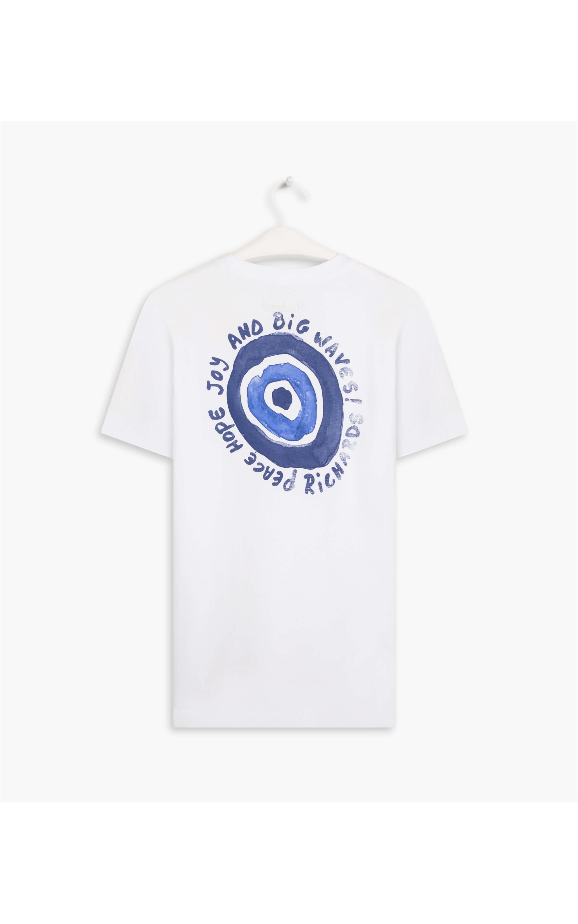 T-Shirt Mm Peace Hope Joy Branco