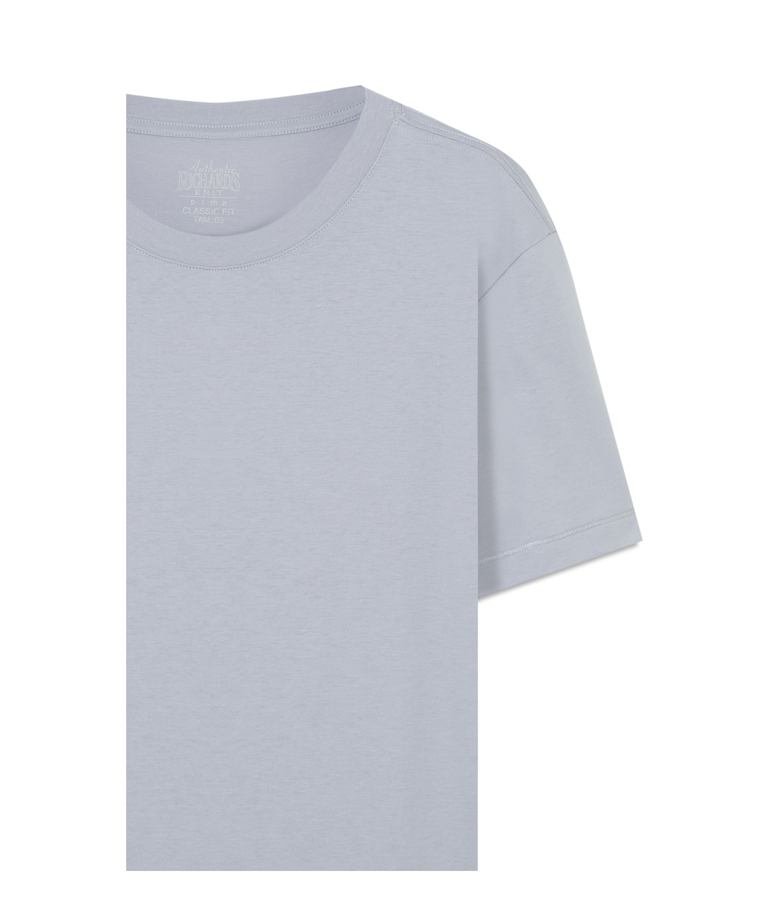 T-Shirt Mm Pima Manhattan New Classic  Azul Seco