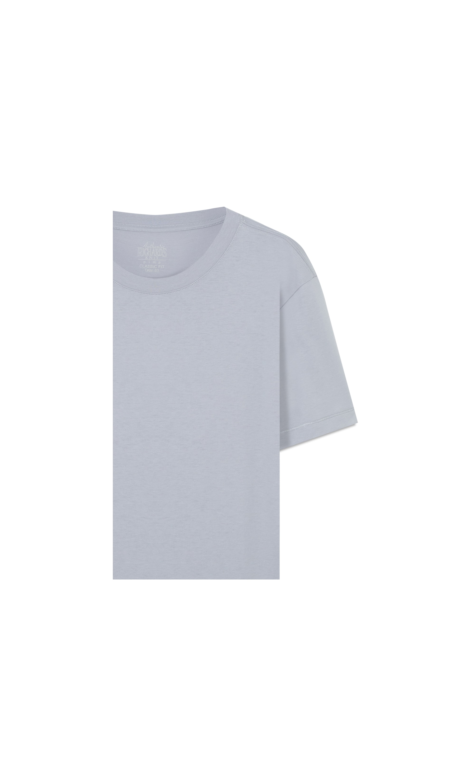 T-Shirt Mm Pima Manhattan New Classic  Azul Seco
