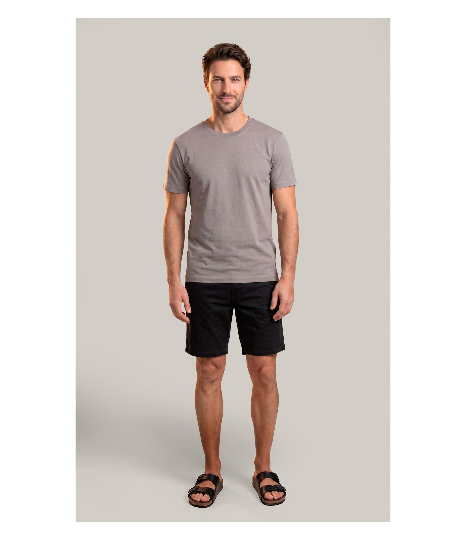 T-Shirt Mm Pima Manhattan New Classic Castor