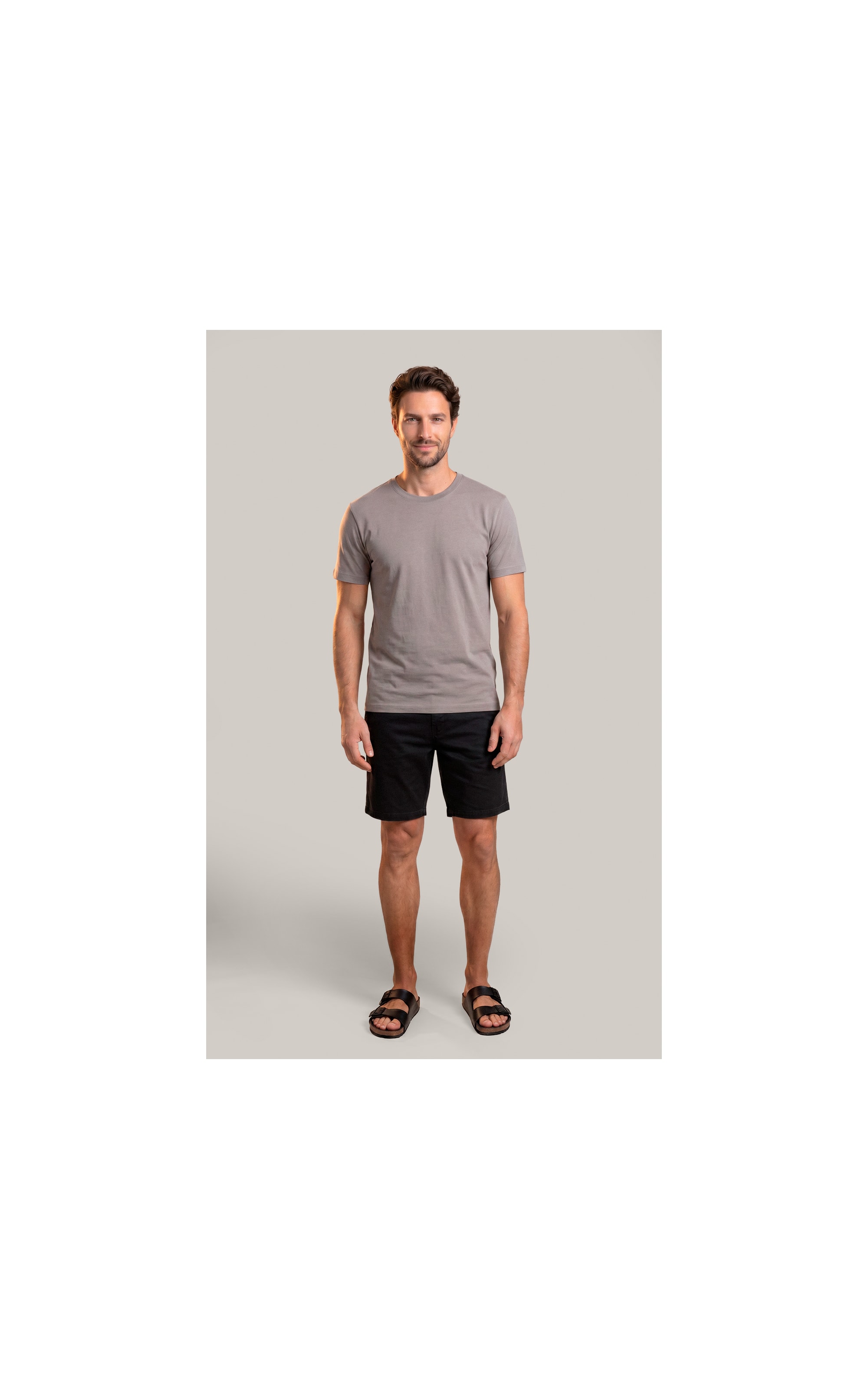 T-Shirt Mm Pima Manhattan New Classic Castor