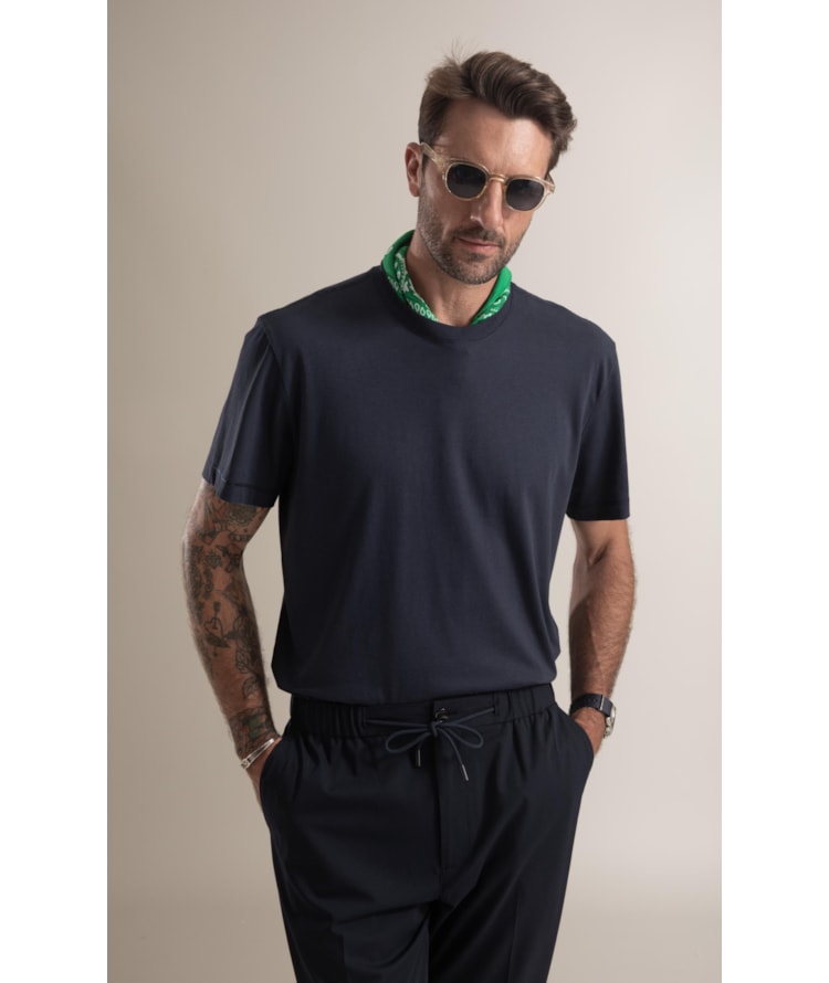 T-Shirt Mm Pima Manhattan New Classic Dark Navy