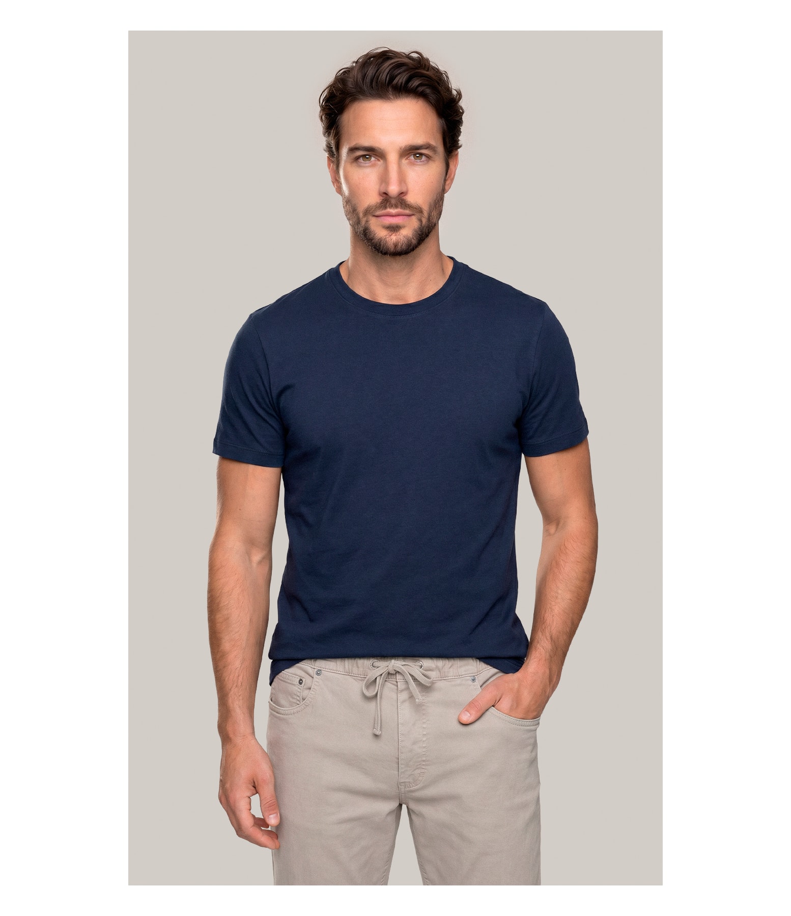 T-Shirt Mm Pima Manhattan New Classic Dark Navy