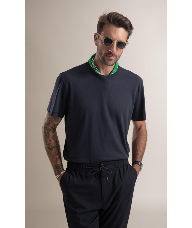 T-Shirt Mm Pima Manhattan New Classic Dark Navy