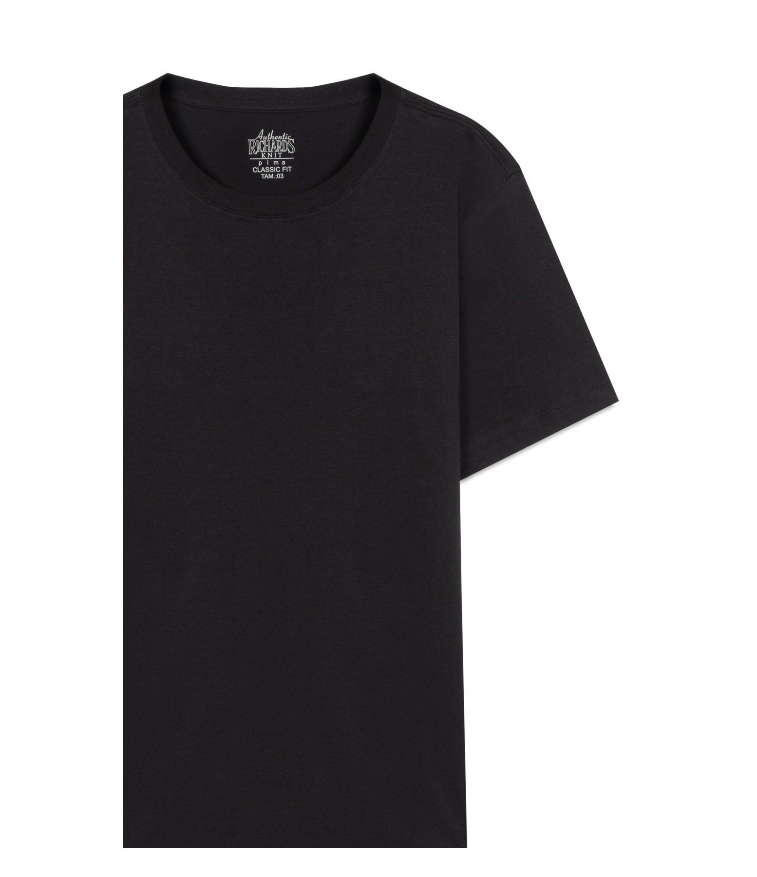 T-Shirt Mm Pima Manhattan New Classic Preto