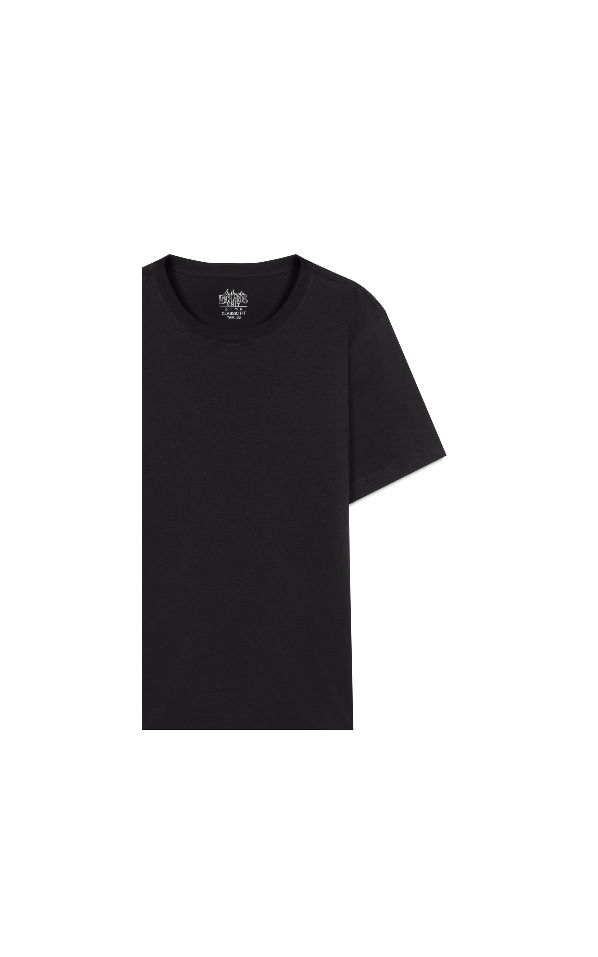 T-Shirt Mm Pima Manhattan New Classic Preto