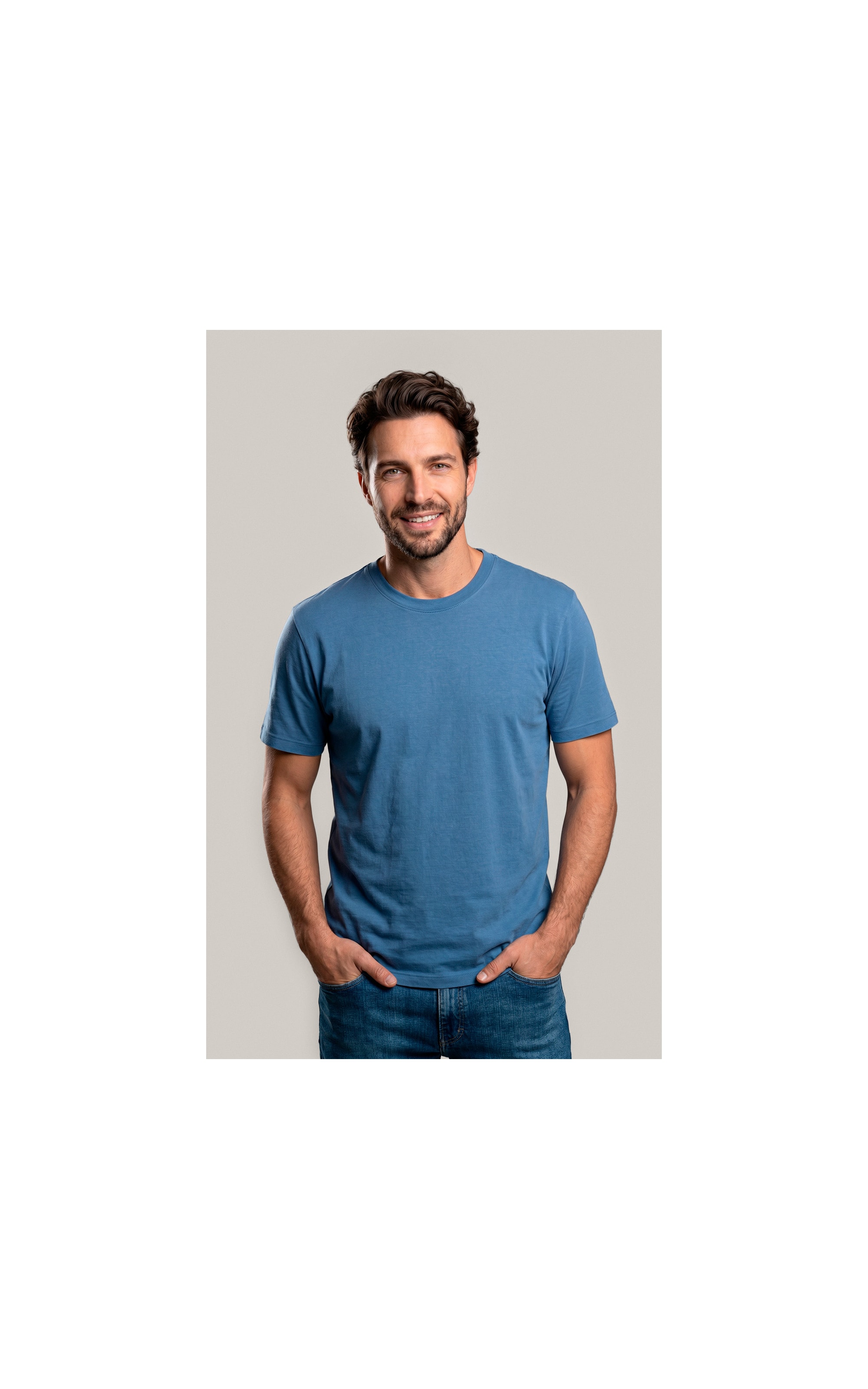 T-Shirt Mm Pima Mc Azul Medio