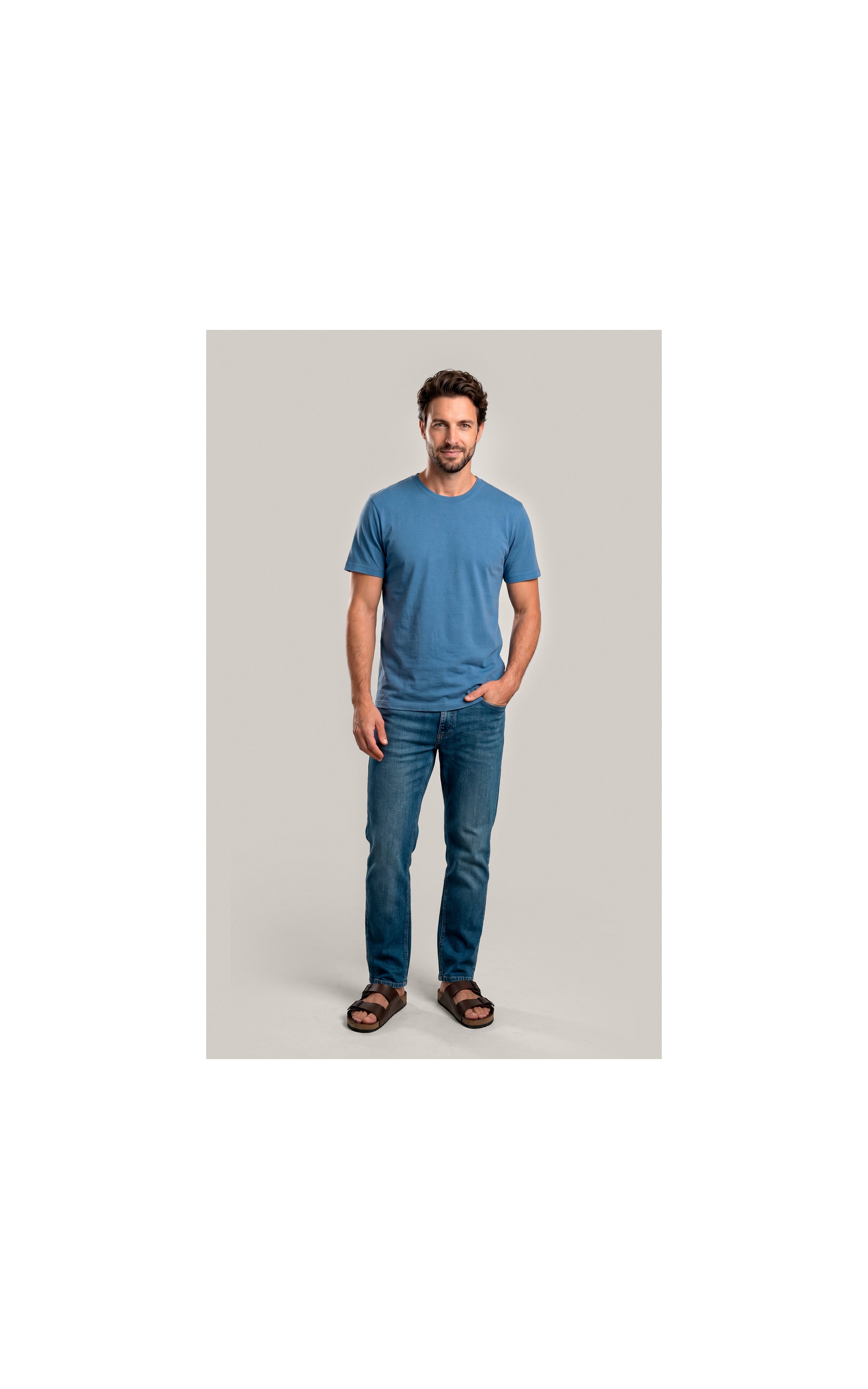 T-Shirt Mm Pima Mc Azul Medio